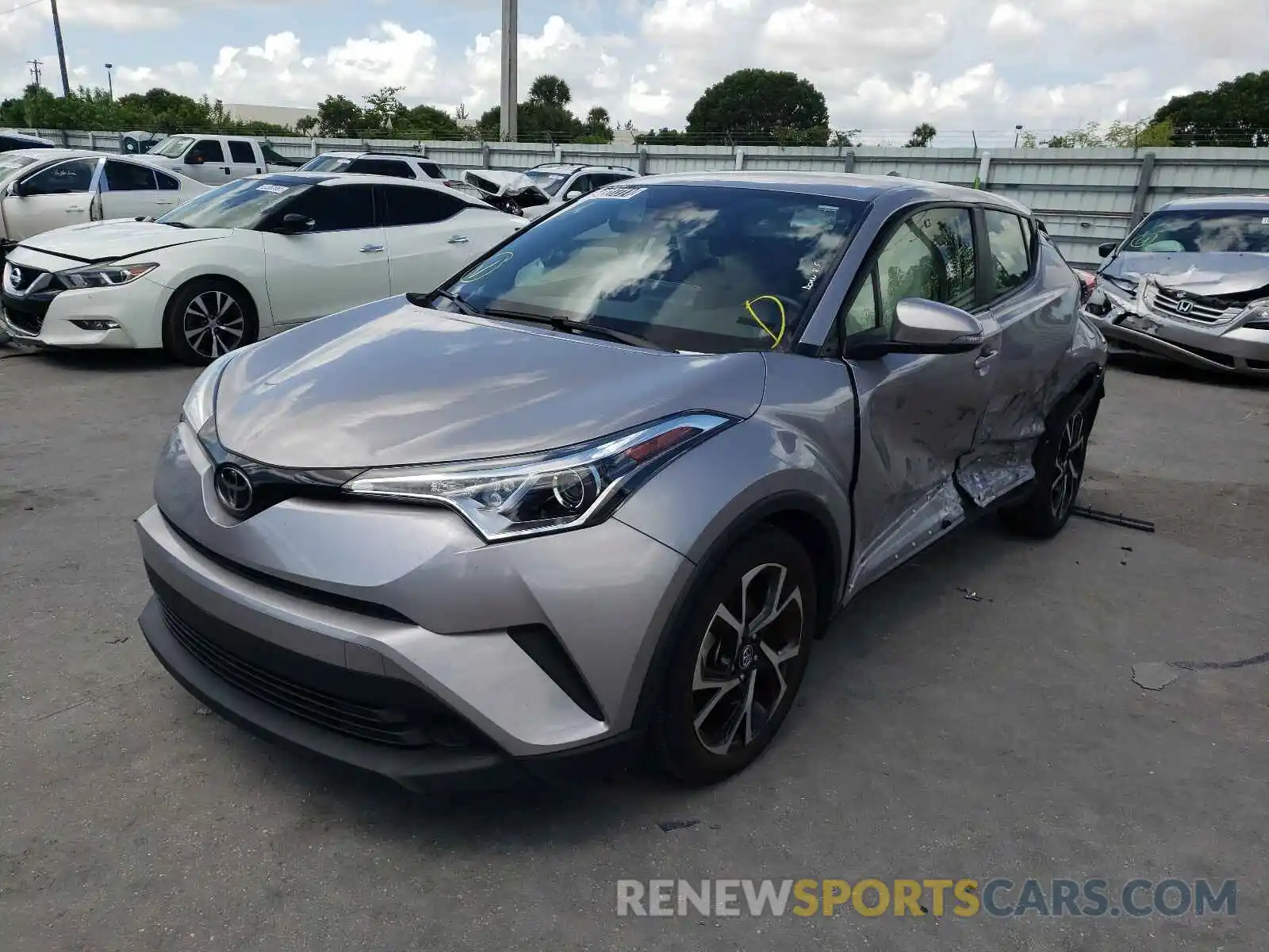 2 Photograph of a damaged car JTNKHMBX0K1037299 TOYOTA C-HR 2019