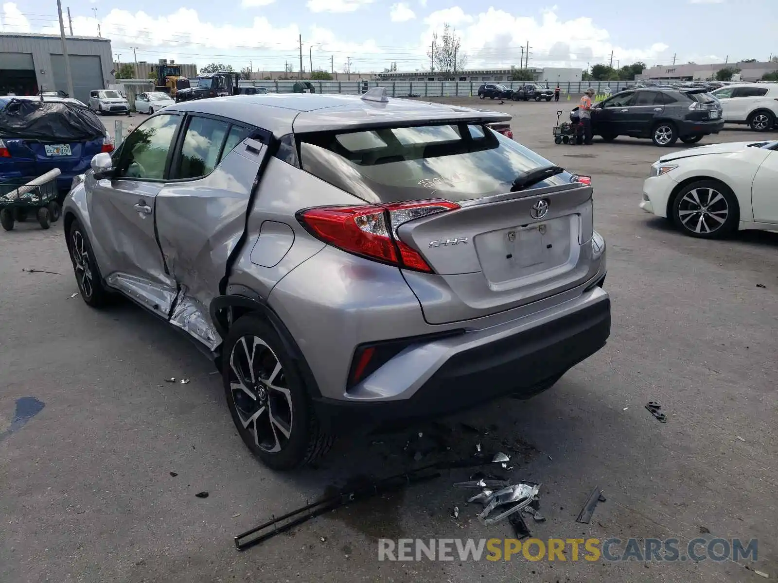 3 Photograph of a damaged car JTNKHMBX0K1037299 TOYOTA C-HR 2019