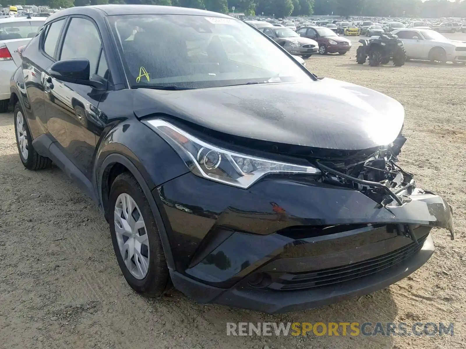 1 Photograph of a damaged car JTNKHMBX0K1038453 TOYOTA C-HR 2019