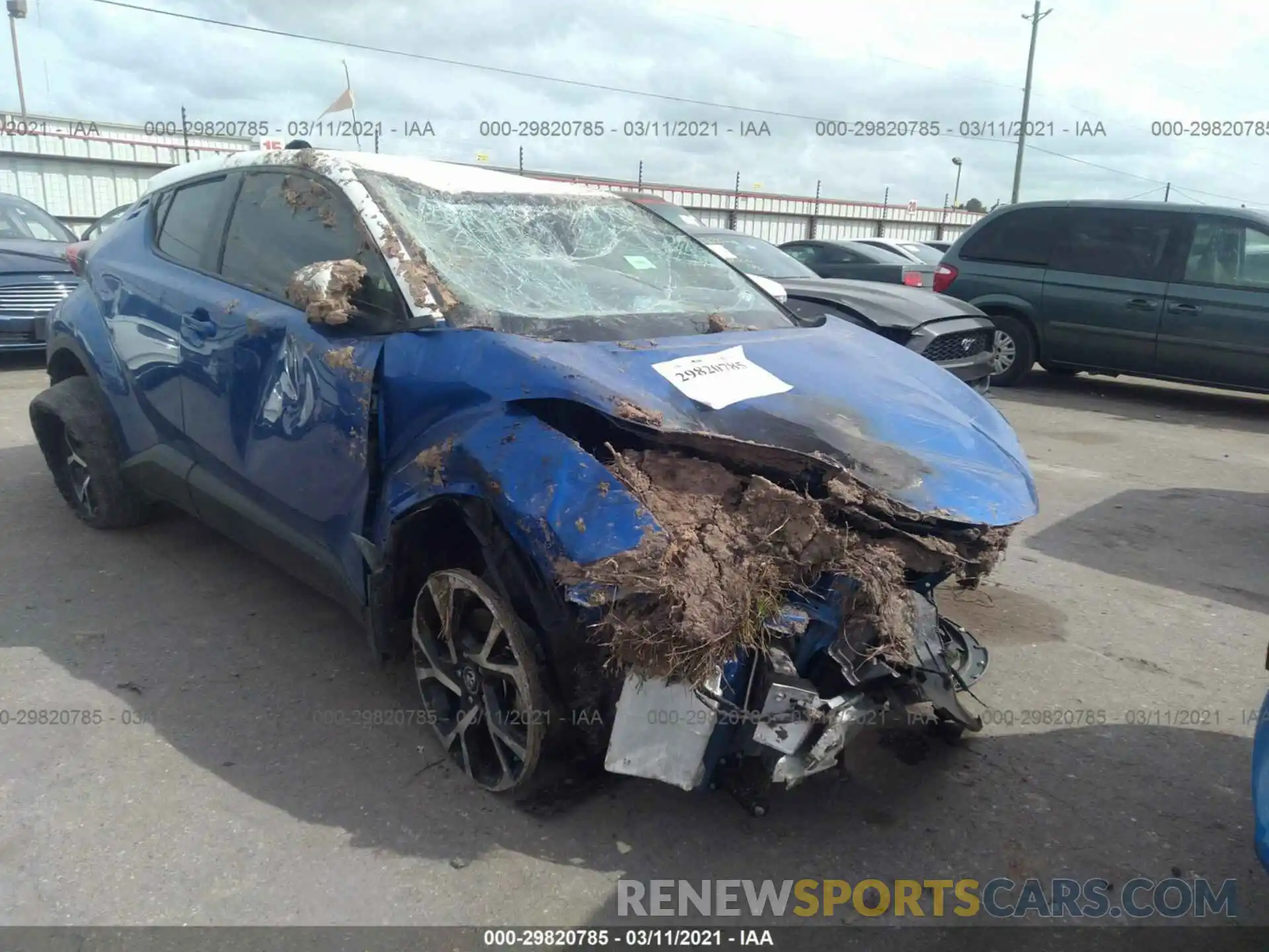 1 Photograph of a damaged car JTNKHMBX0K1038890 TOYOTA C-HR 2019