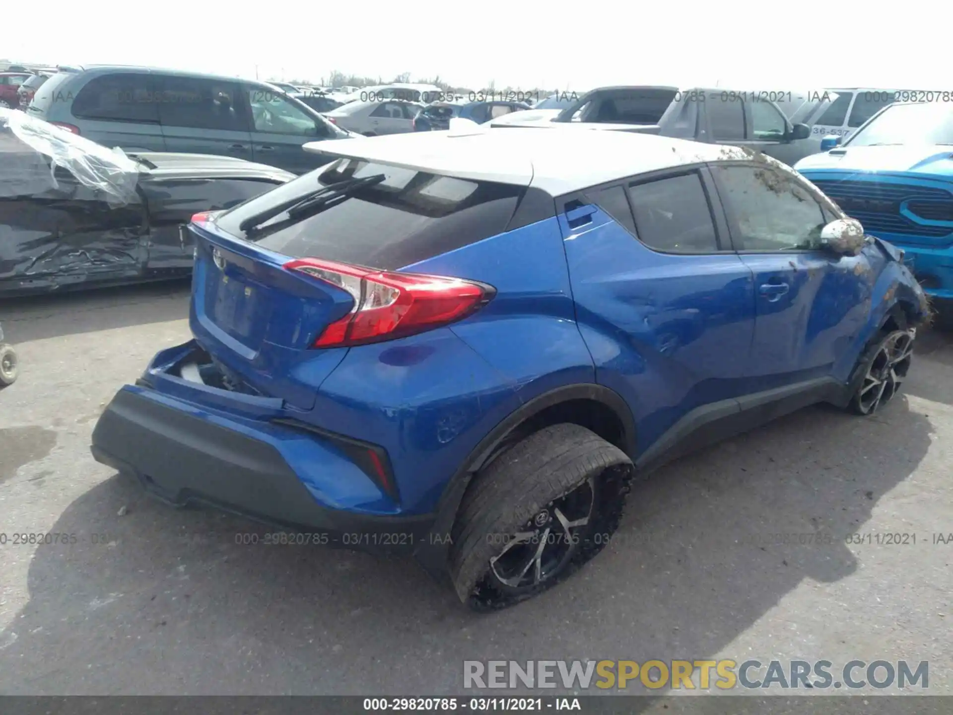 4 Фотография поврежденного автомобиля JTNKHMBX0K1038890 TOYOTA C-HR 2019