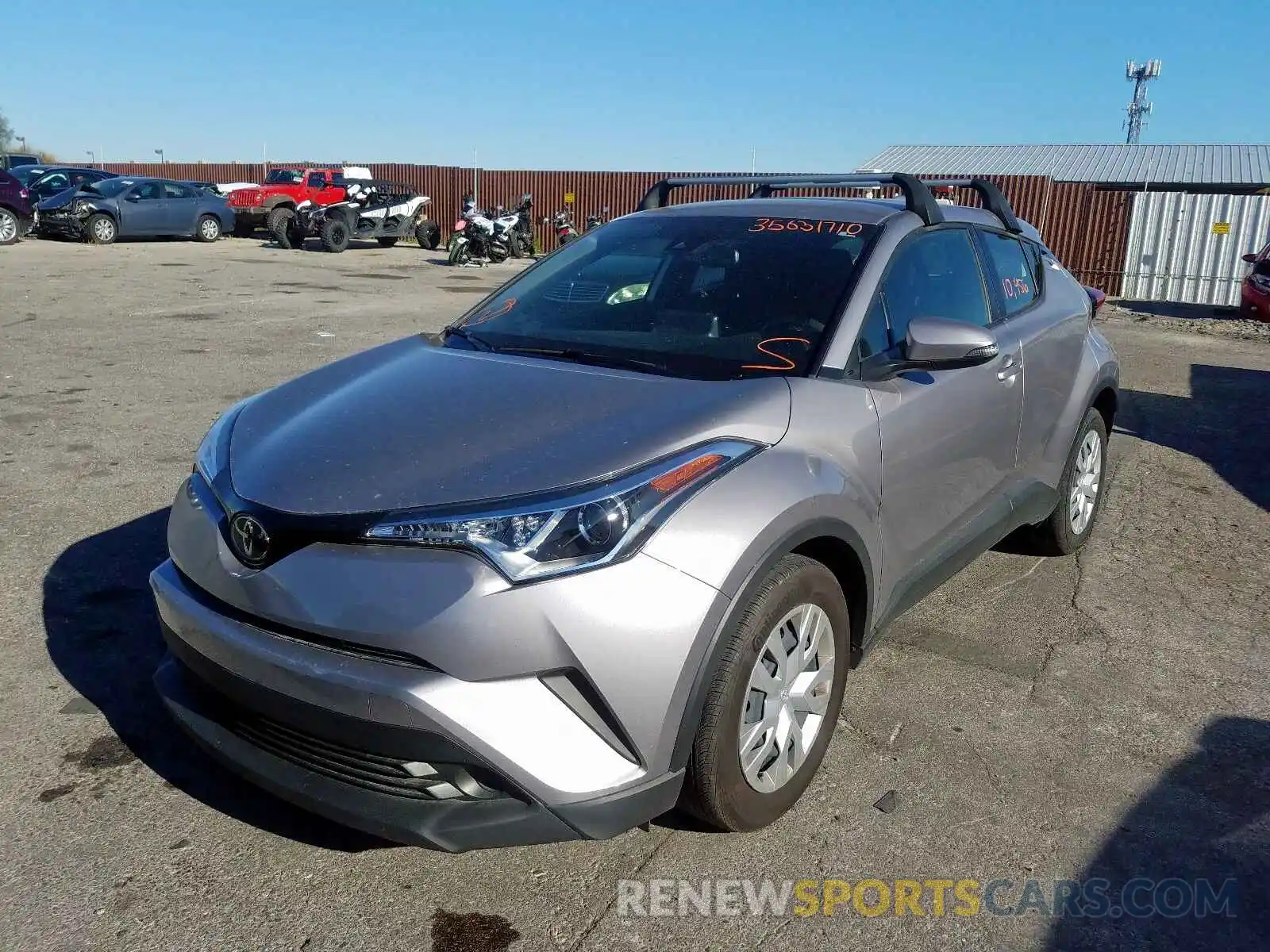 2 Photograph of a damaged car JTNKHMBX0K1039327 TOYOTA C-HR 2019