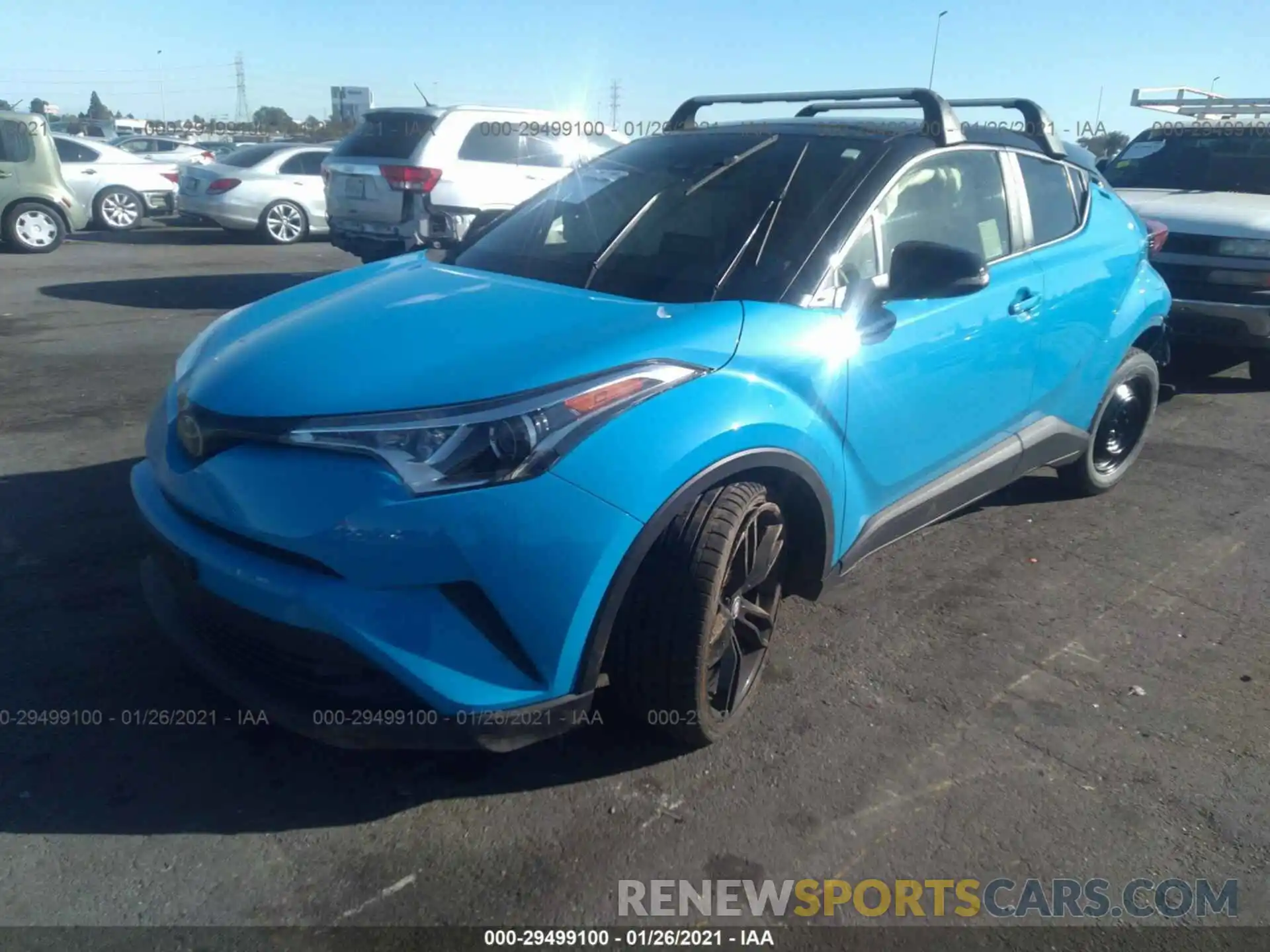 2 Фотография поврежденного автомобиля JTNKHMBX0K1039537 TOYOTA C-HR 2019