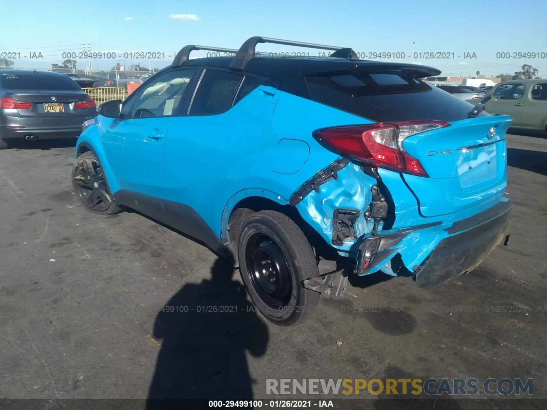 3 Фотография поврежденного автомобиля JTNKHMBX0K1039537 TOYOTA C-HR 2019