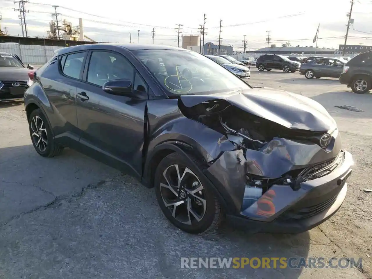 1 Photograph of a damaged car JTNKHMBX0K1040669 TOYOTA C-HR 2019