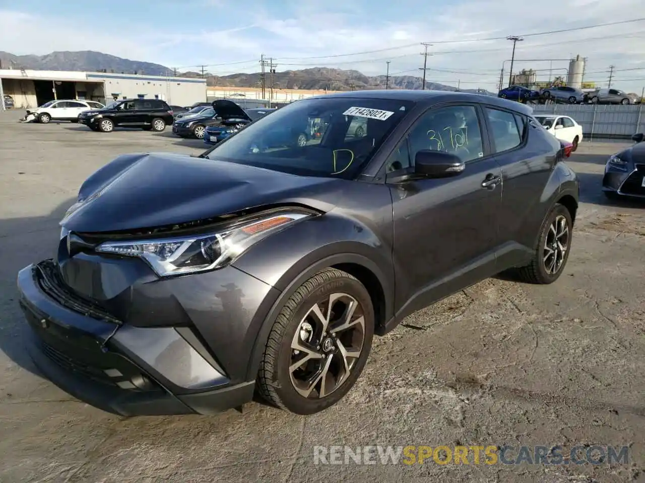 2 Photograph of a damaged car JTNKHMBX0K1040669 TOYOTA C-HR 2019