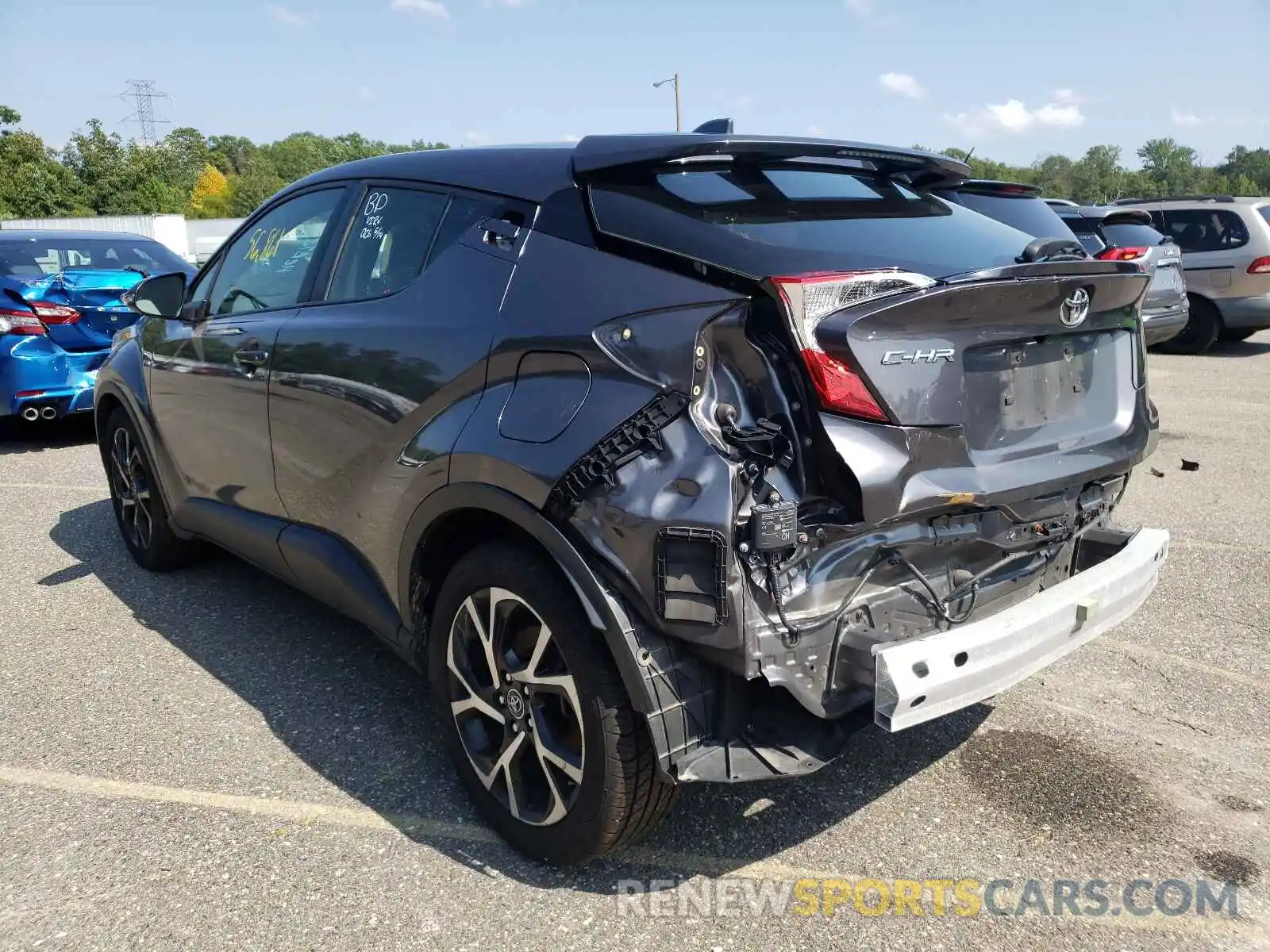 3 Photograph of a damaged car JTNKHMBX0K1041563 TOYOTA C-HR 2019