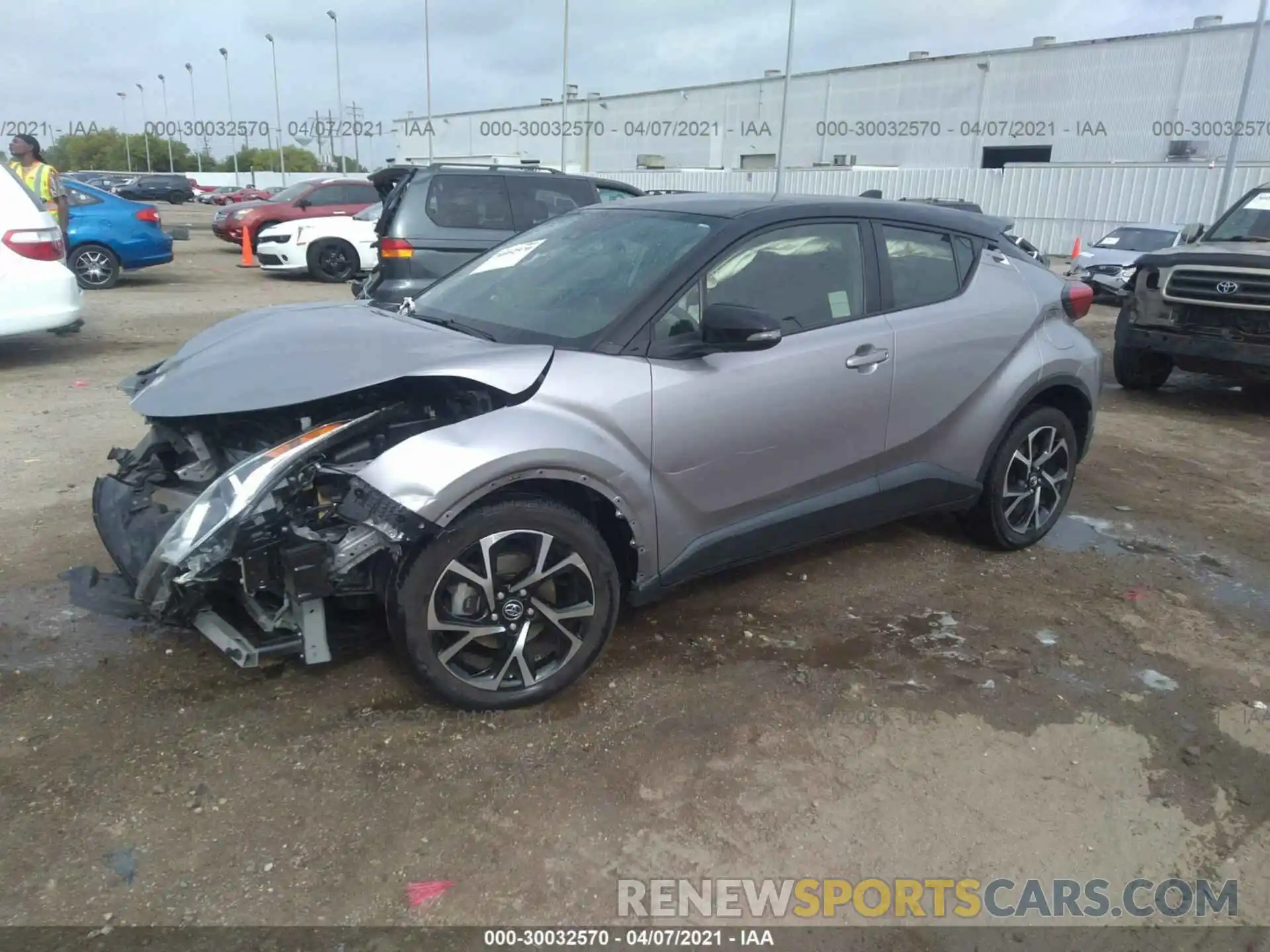 2 Фотография поврежденного автомобиля JTNKHMBX0K1042390 TOYOTA C-HR 2019