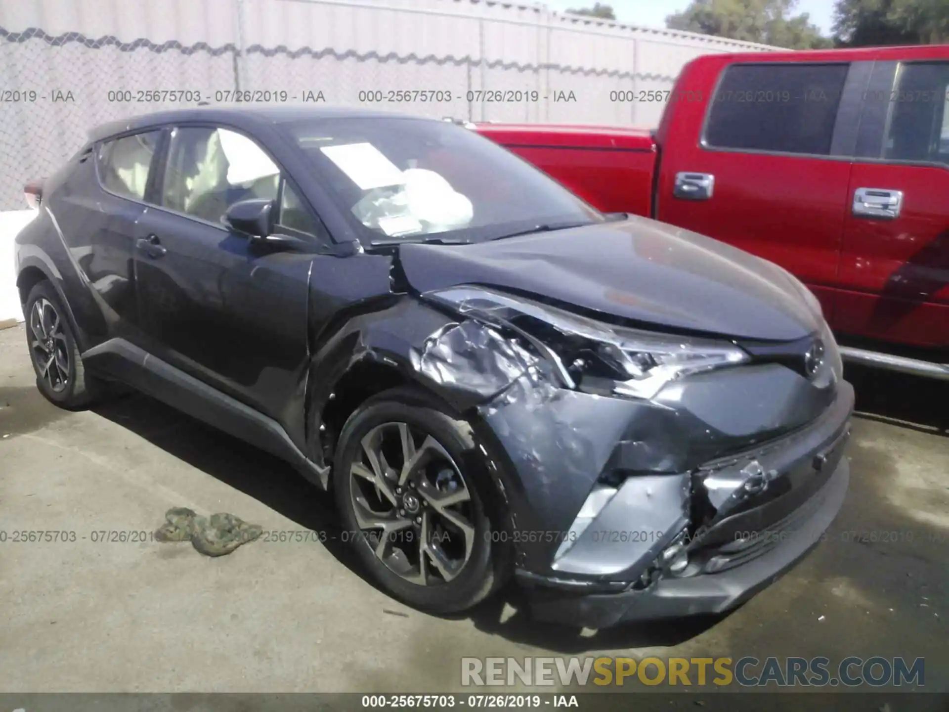 1 Photograph of a damaged car JTNKHMBX0K1042678 TOYOTA C-HR 2019