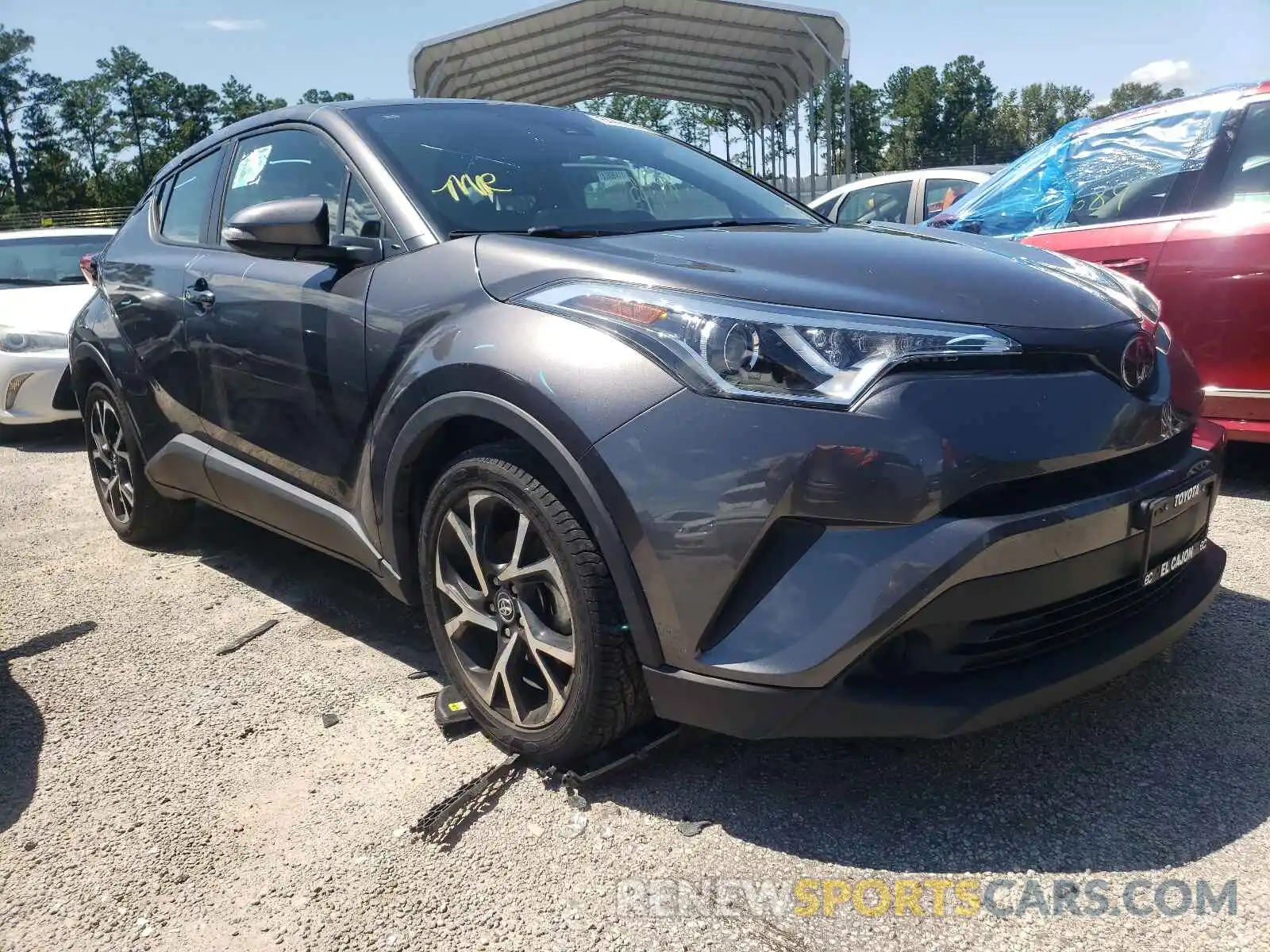 1 Photograph of a damaged car JTNKHMBX0K1047086 TOYOTA C-HR 2019