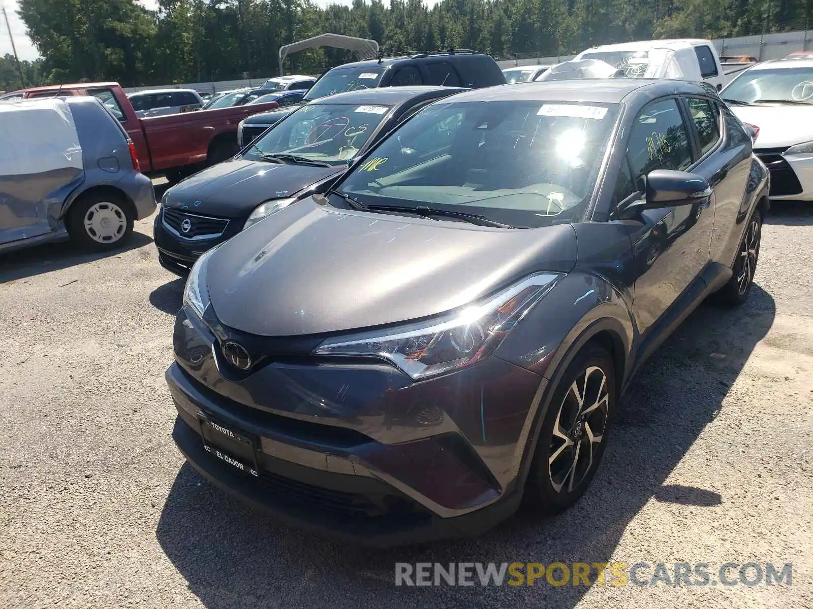 2 Photograph of a damaged car JTNKHMBX0K1047086 TOYOTA C-HR 2019