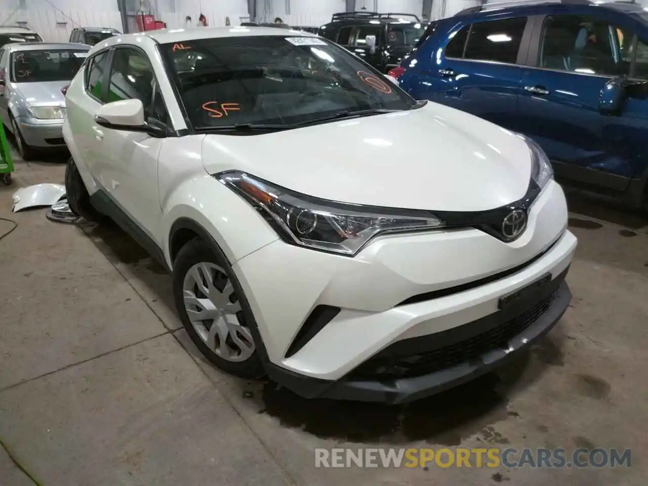 1 Photograph of a damaged car JTNKHMBX0K1047184 TOYOTA C-HR 2019