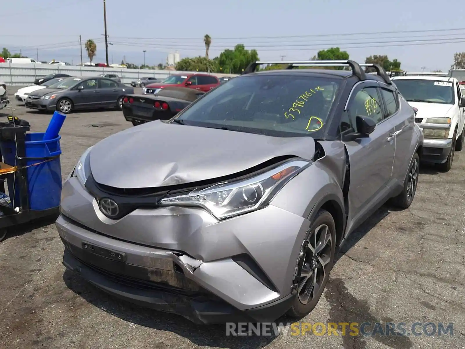 2 Photograph of a damaged car JTNKHMBX0K1048142 TOYOTA C-HR 2019