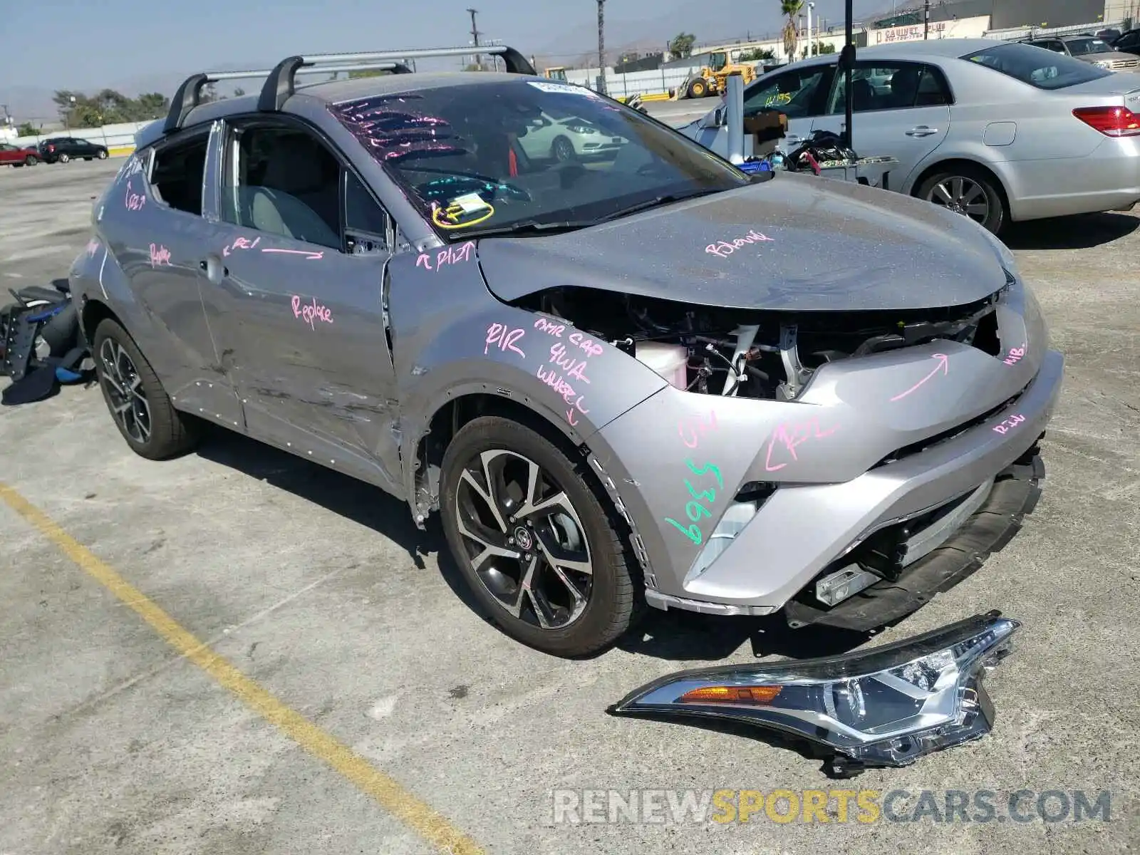 1 Photograph of a damaged car JTNKHMBX0K1048786 TOYOTA C-HR 2019