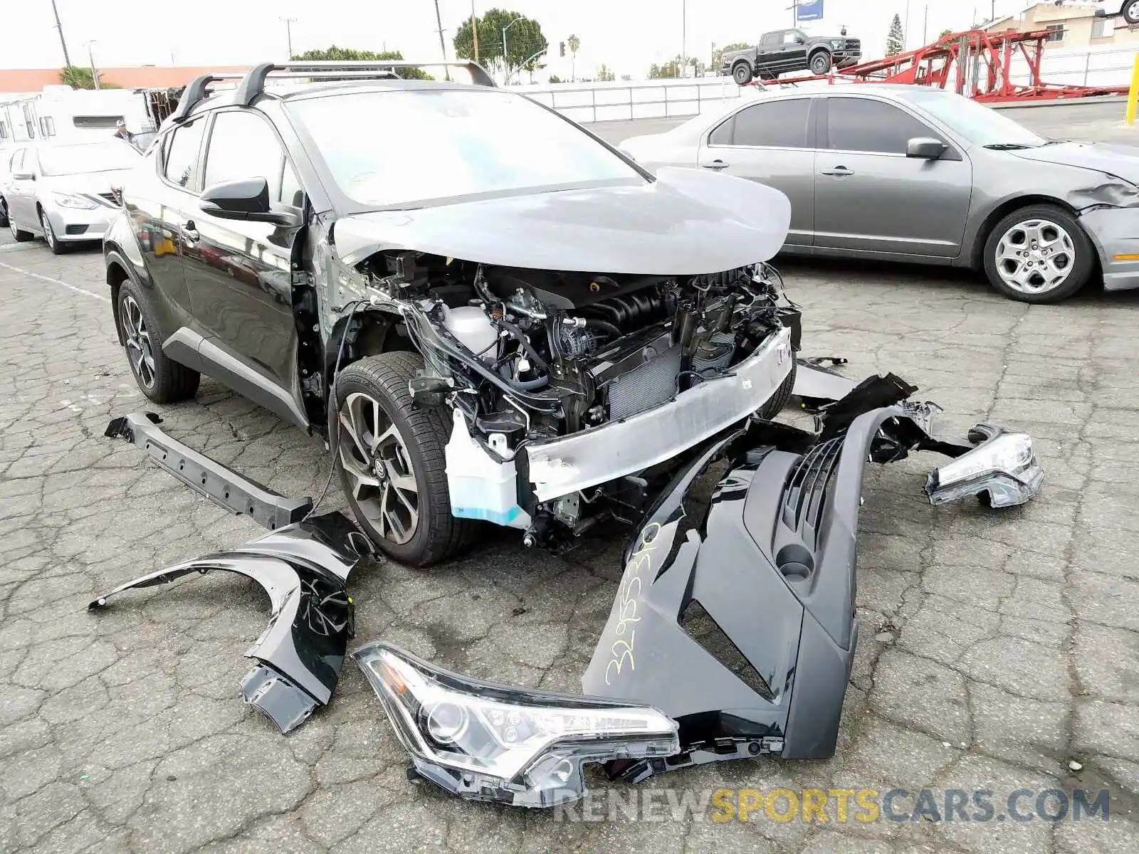 1 Photograph of a damaged car JTNKHMBX0K1049484 TOYOTA C-HR 2019