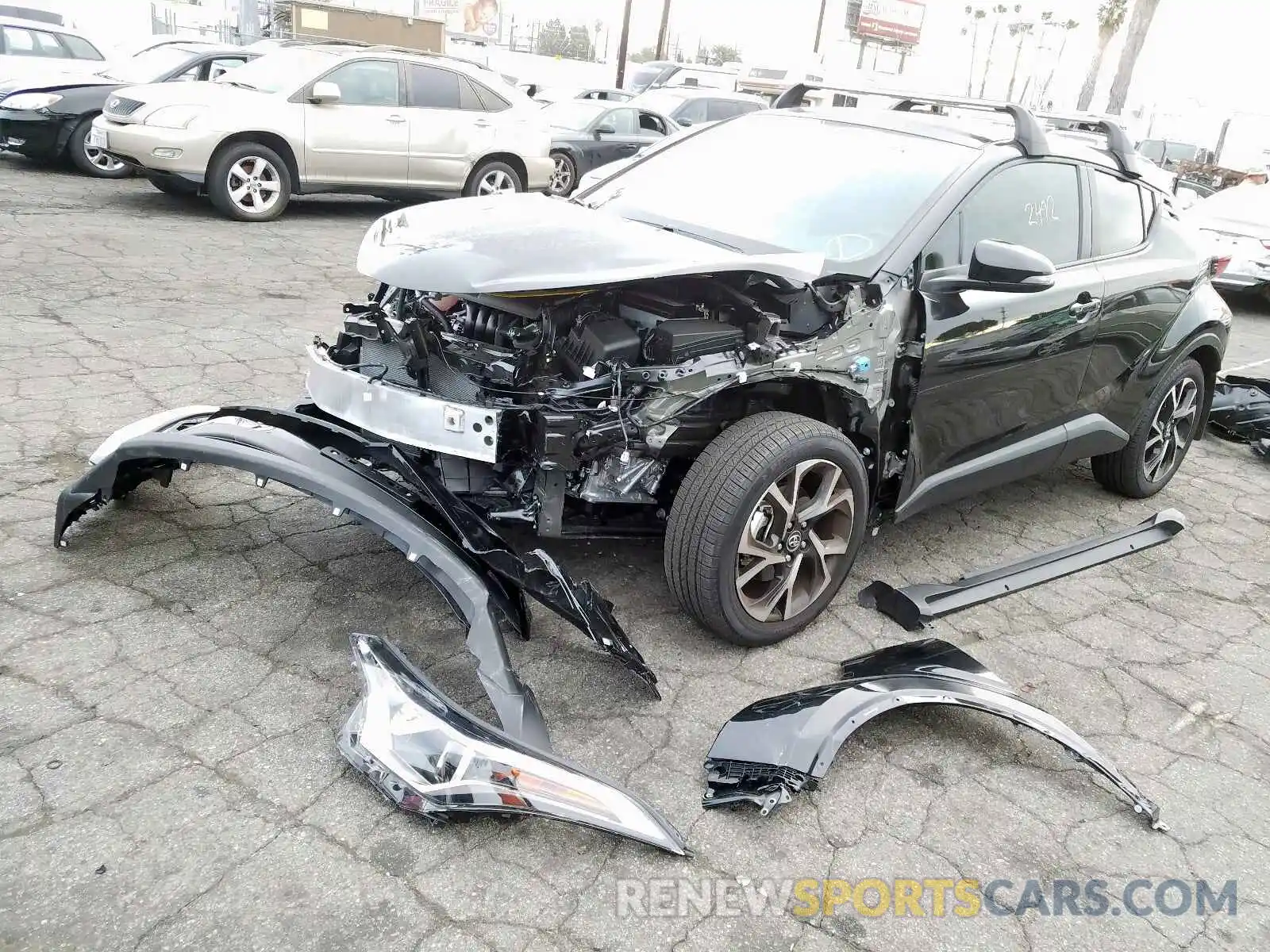 2 Фотография поврежденного автомобиля JTNKHMBX0K1049484 TOYOTA C-HR 2019