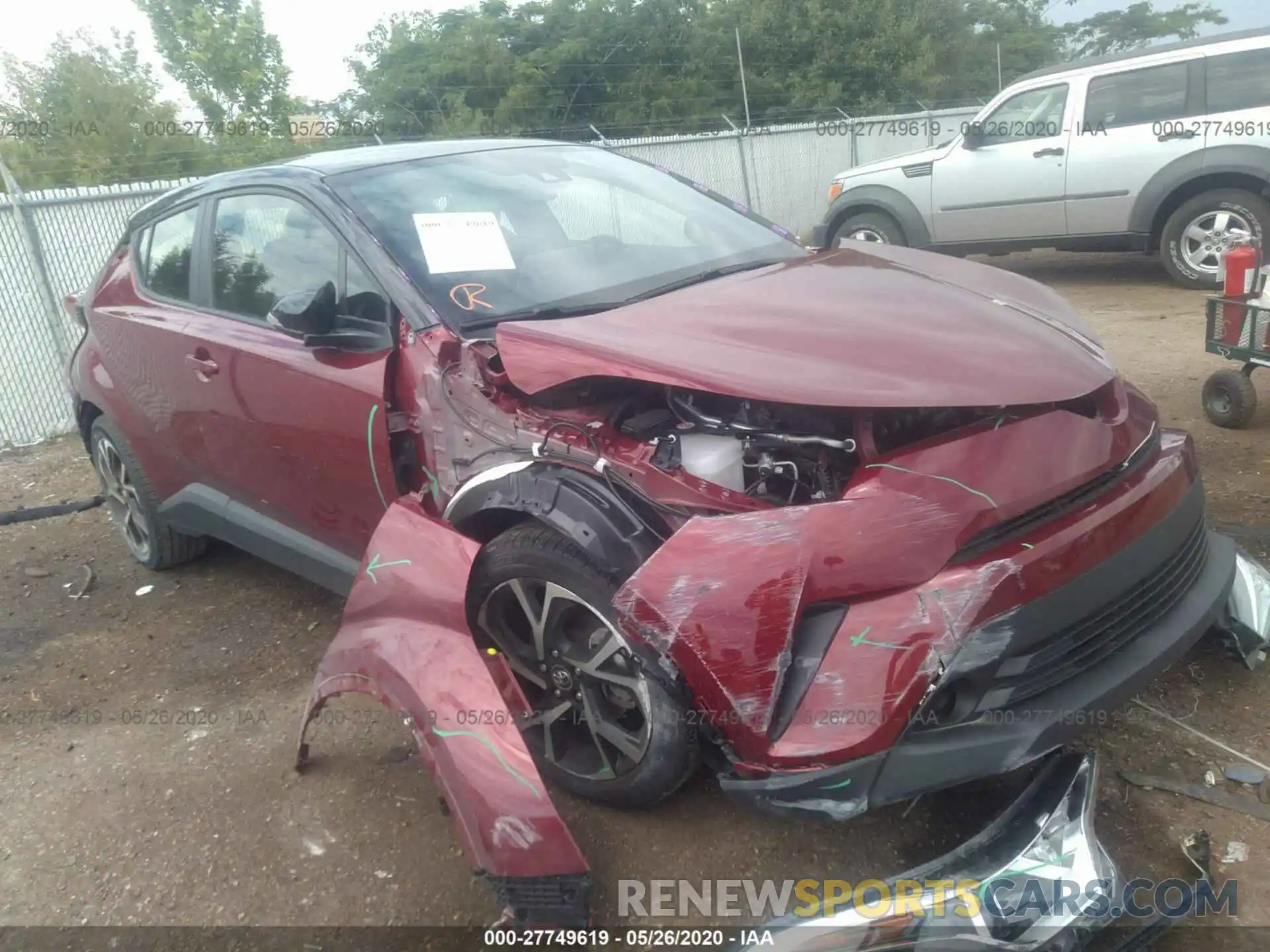 1 Photograph of a damaged car JTNKHMBX0K1049971 TOYOTA C-HR 2019