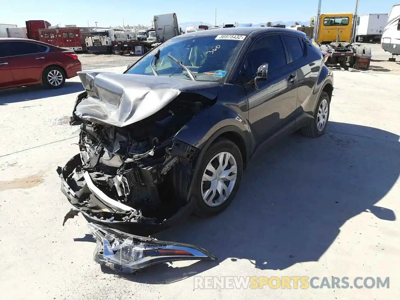 2 Photograph of a damaged car JTNKHMBX0K1050022 TOYOTA C-HR 2019