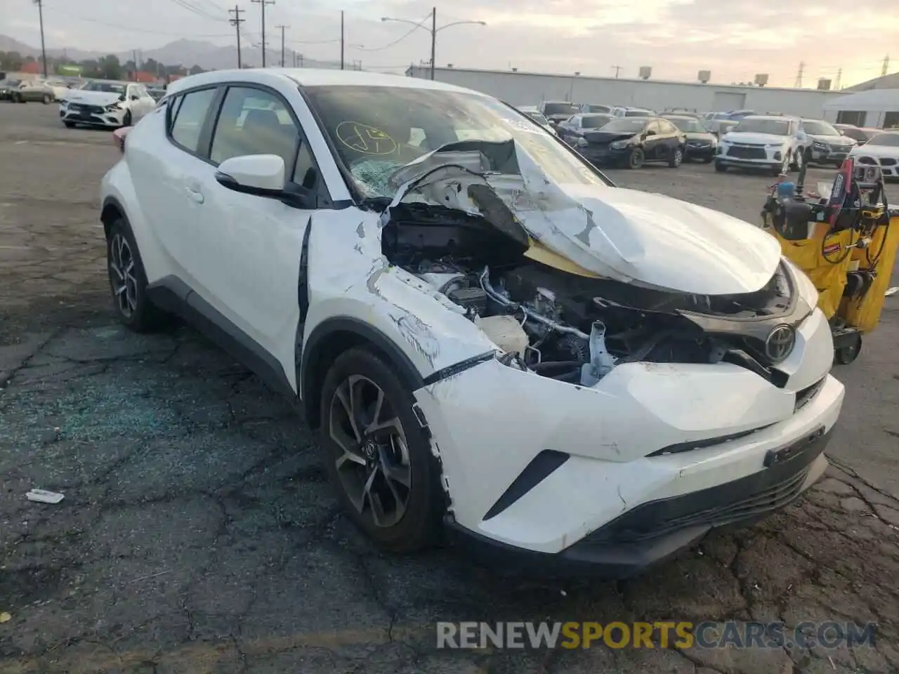 1 Photograph of a damaged car JTNKHMBX0K1050943 TOYOTA C-HR 2019