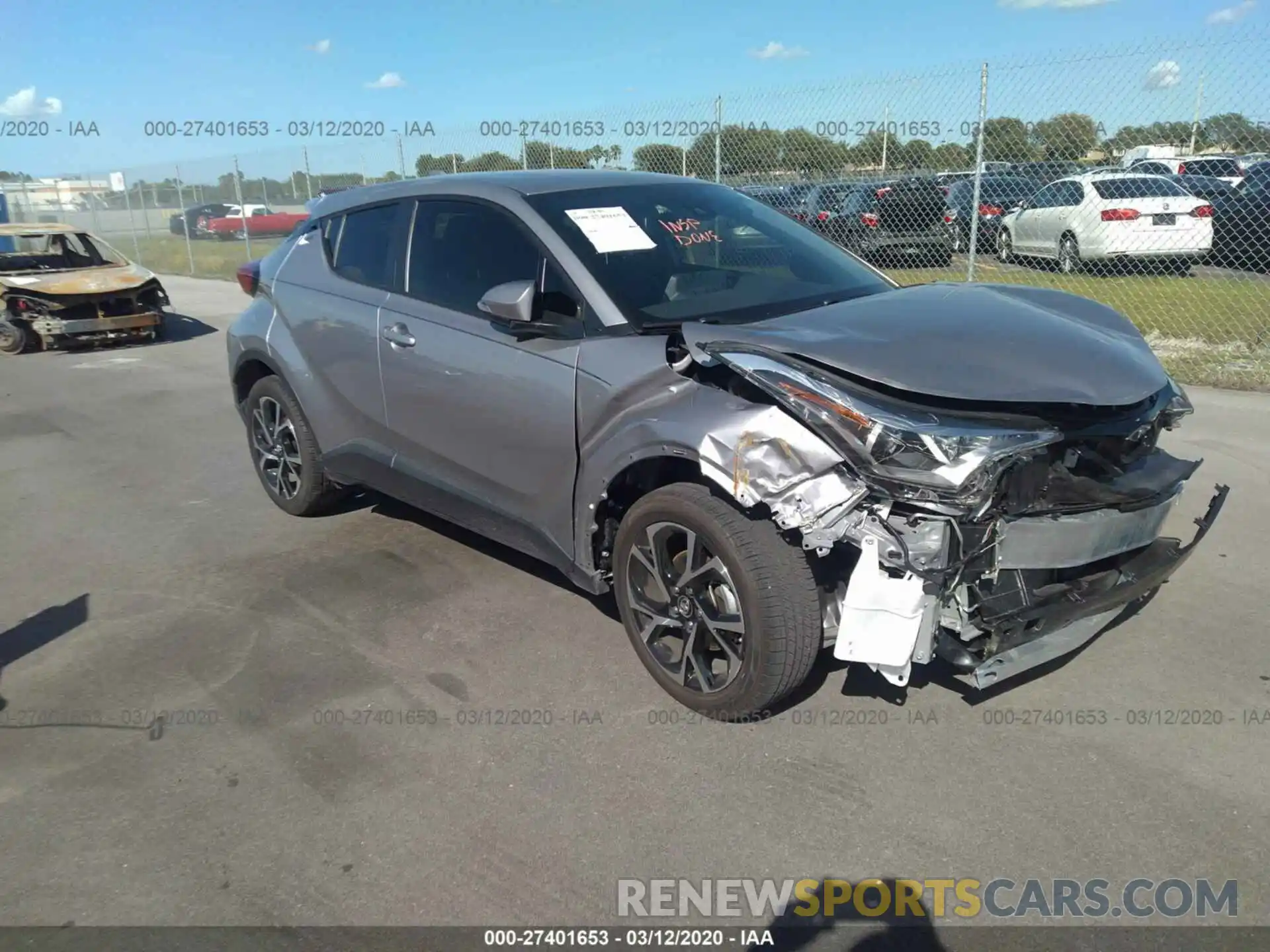 1 Photograph of a damaged car JTNKHMBX0K1051168 TOYOTA C-HR 2019