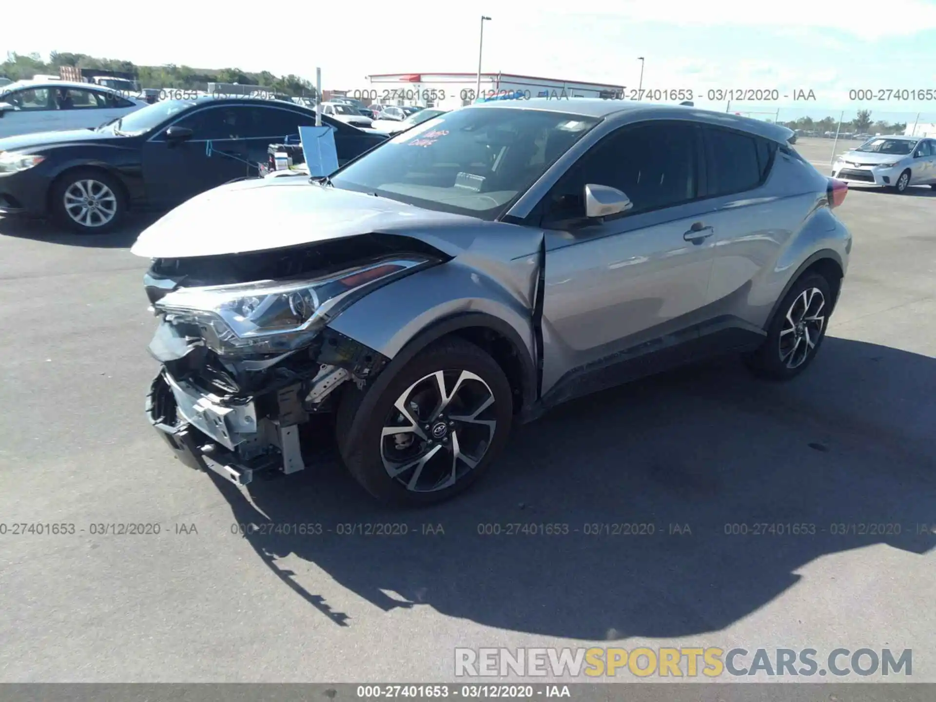 2 Photograph of a damaged car JTNKHMBX0K1051168 TOYOTA C-HR 2019