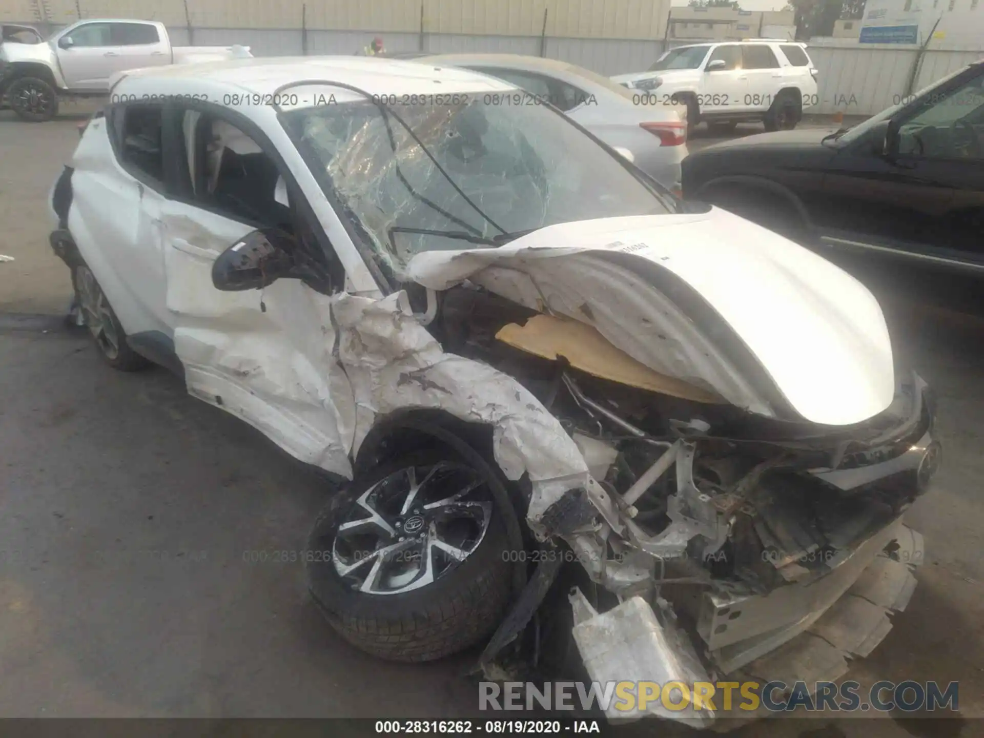 1 Photograph of a damaged car JTNKHMBX0K1051736 TOYOTA C-HR 2019