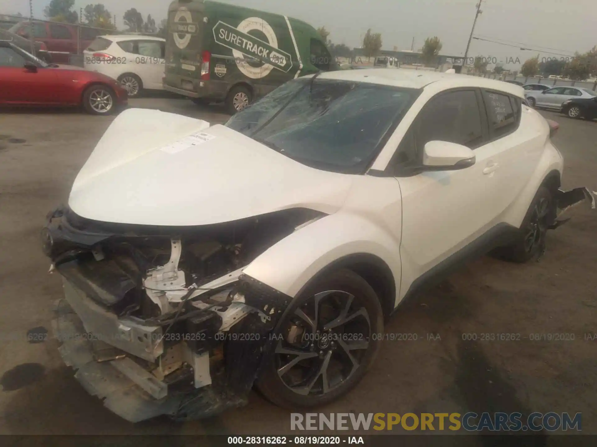 2 Photograph of a damaged car JTNKHMBX0K1051736 TOYOTA C-HR 2019