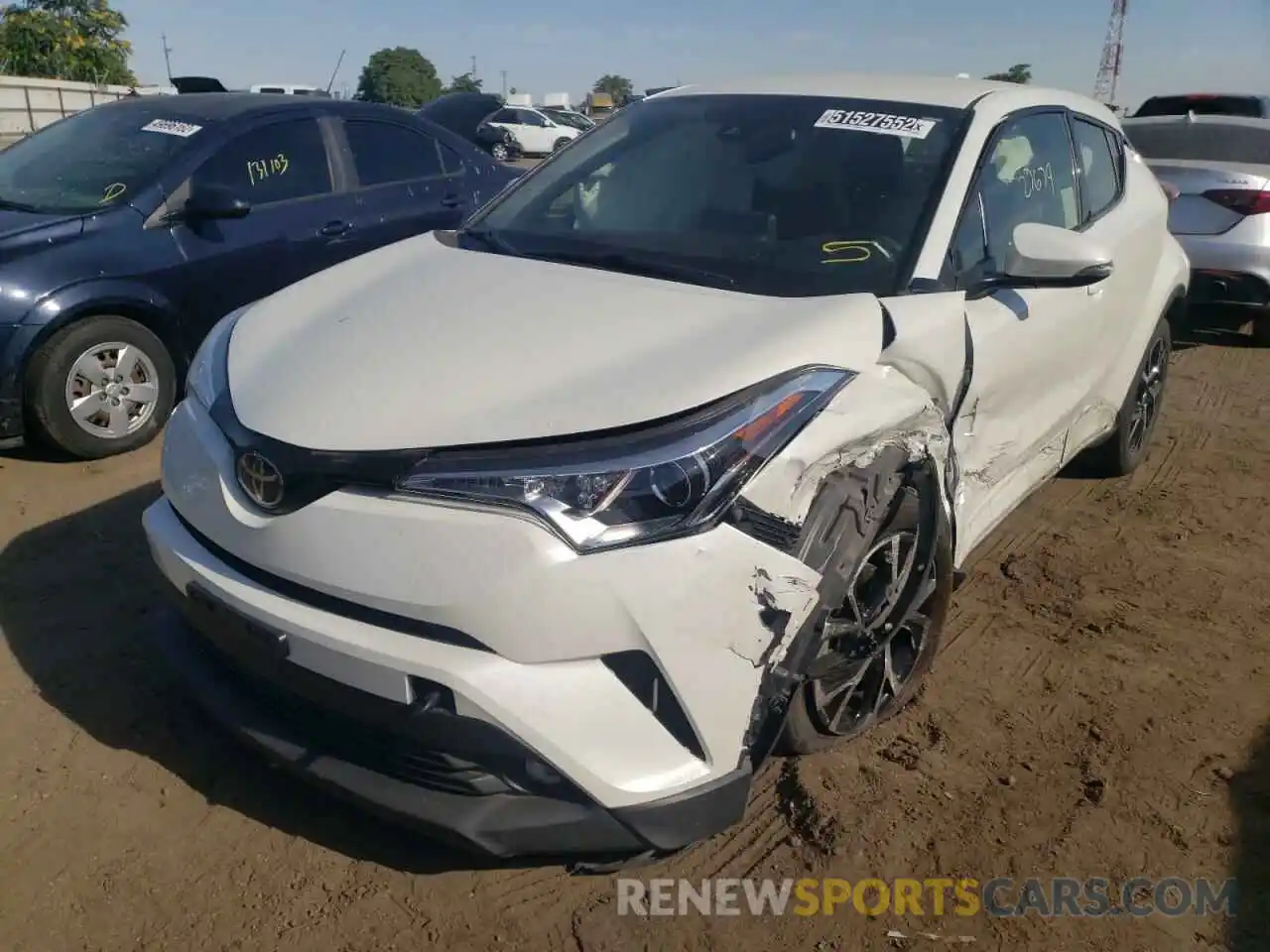 2 Photograph of a damaged car JTNKHMBX0K1052143 TOYOTA C-HR 2019