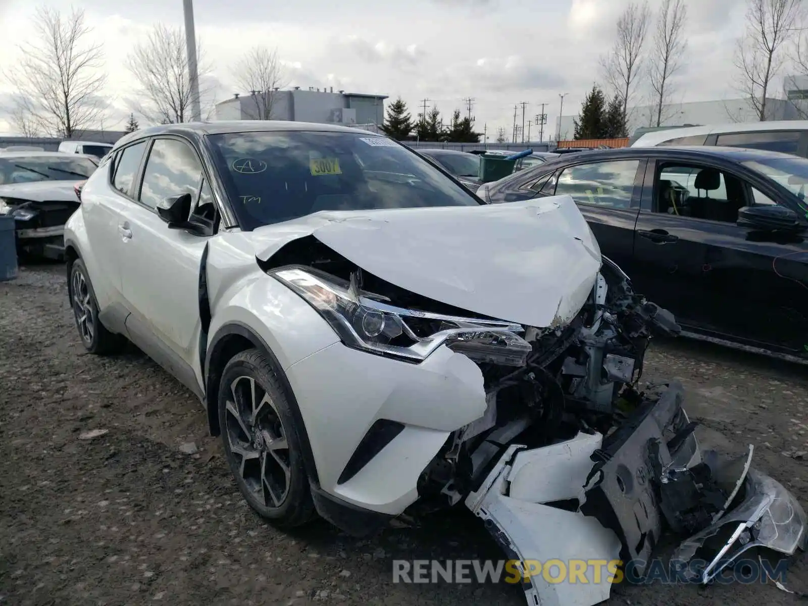 1 Photograph of a damaged car JTNKHMBX0K1053499 TOYOTA C-HR 2019