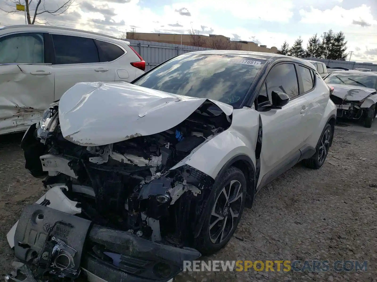 2 Photograph of a damaged car JTNKHMBX0K1053499 TOYOTA C-HR 2019