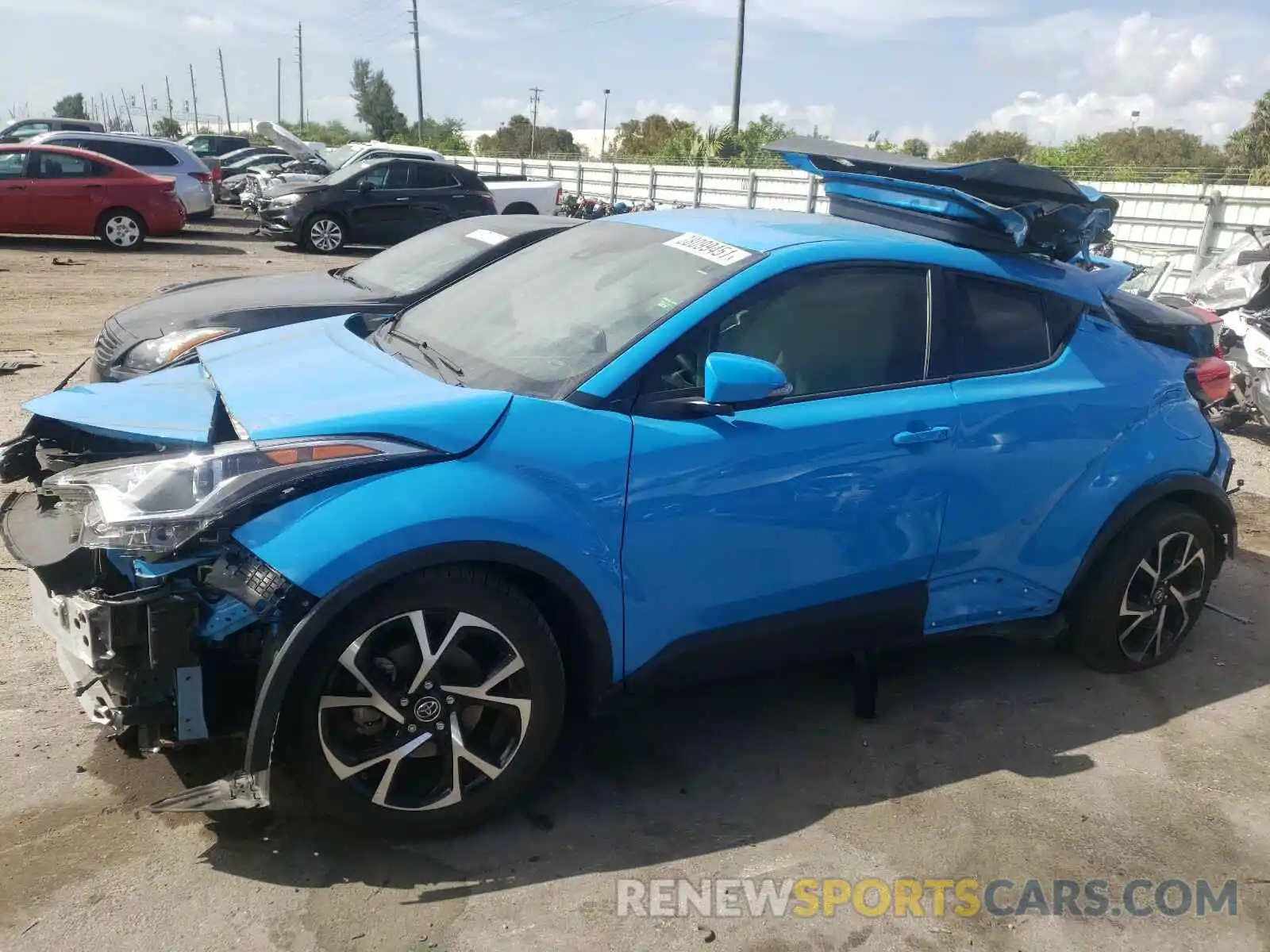 2 Фотография поврежденного автомобиля JTNKHMBX0K1053602 TOYOTA C-HR 2019