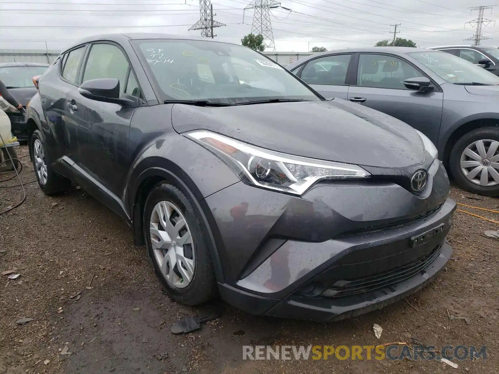 1 Photograph of a damaged car JTNKHMBX0K1054362 TOYOTA C-HR 2019