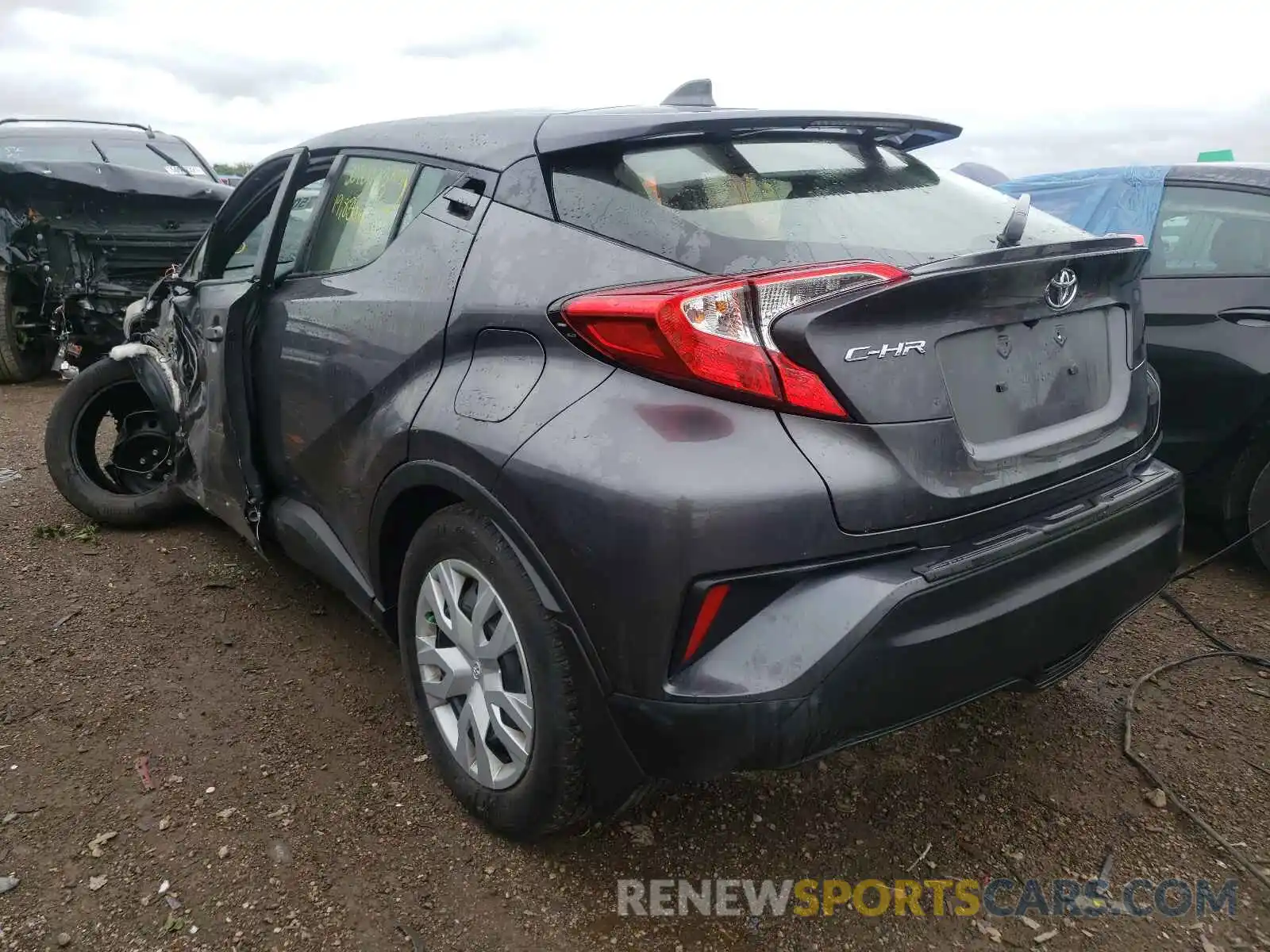 3 Photograph of a damaged car JTNKHMBX0K1054362 TOYOTA C-HR 2019