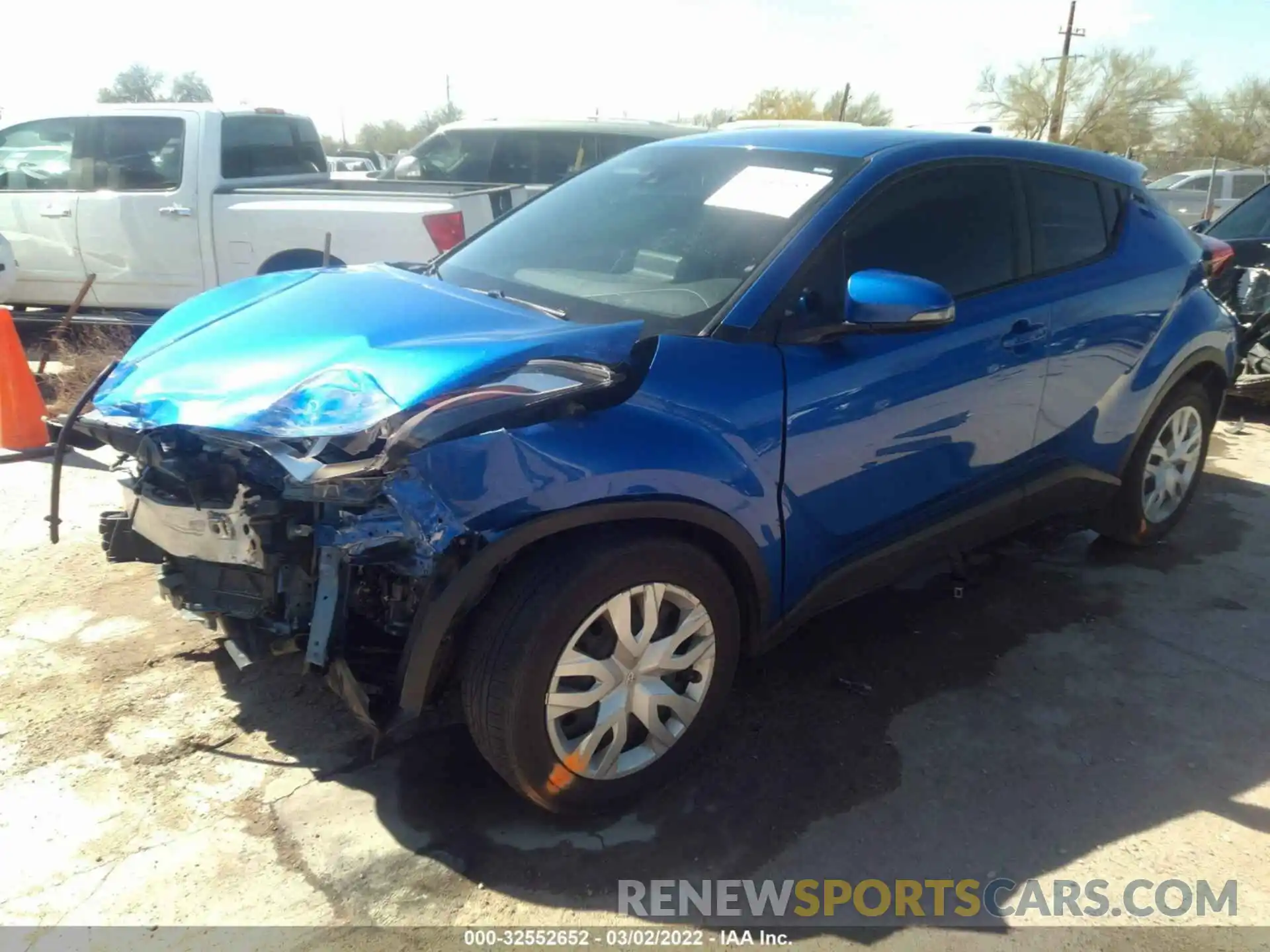 2 Photograph of a damaged car JTNKHMBX0K1054636 TOYOTA C-HR 2019