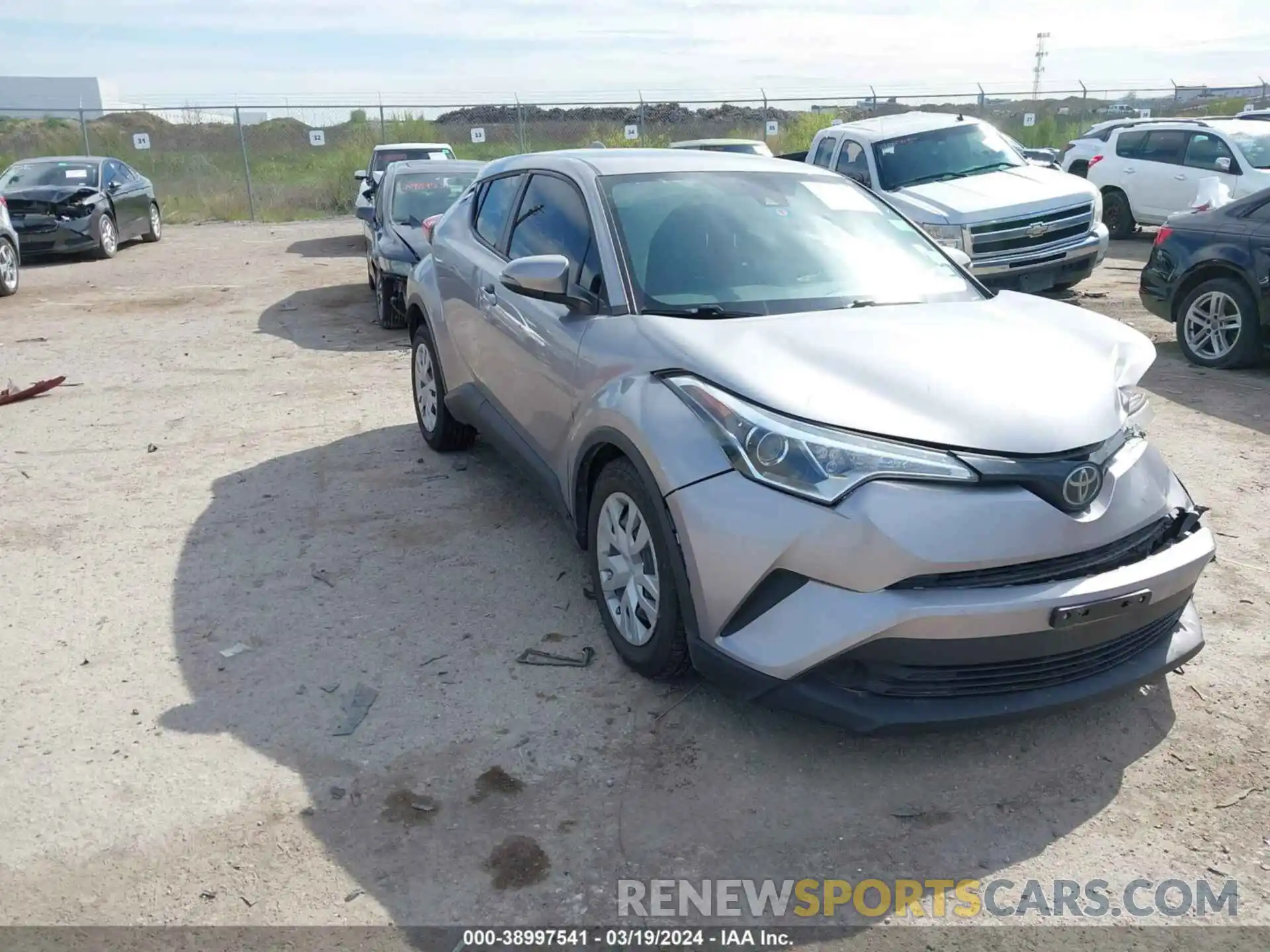 1 Photograph of a damaged car JTNKHMBX0K1056645 TOYOTA C-HR 2019