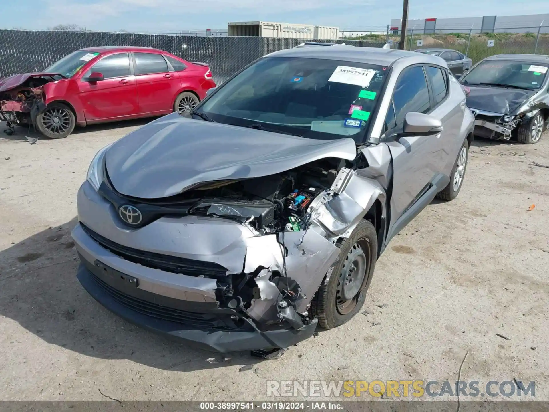 2 Photograph of a damaged car JTNKHMBX0K1056645 TOYOTA C-HR 2019