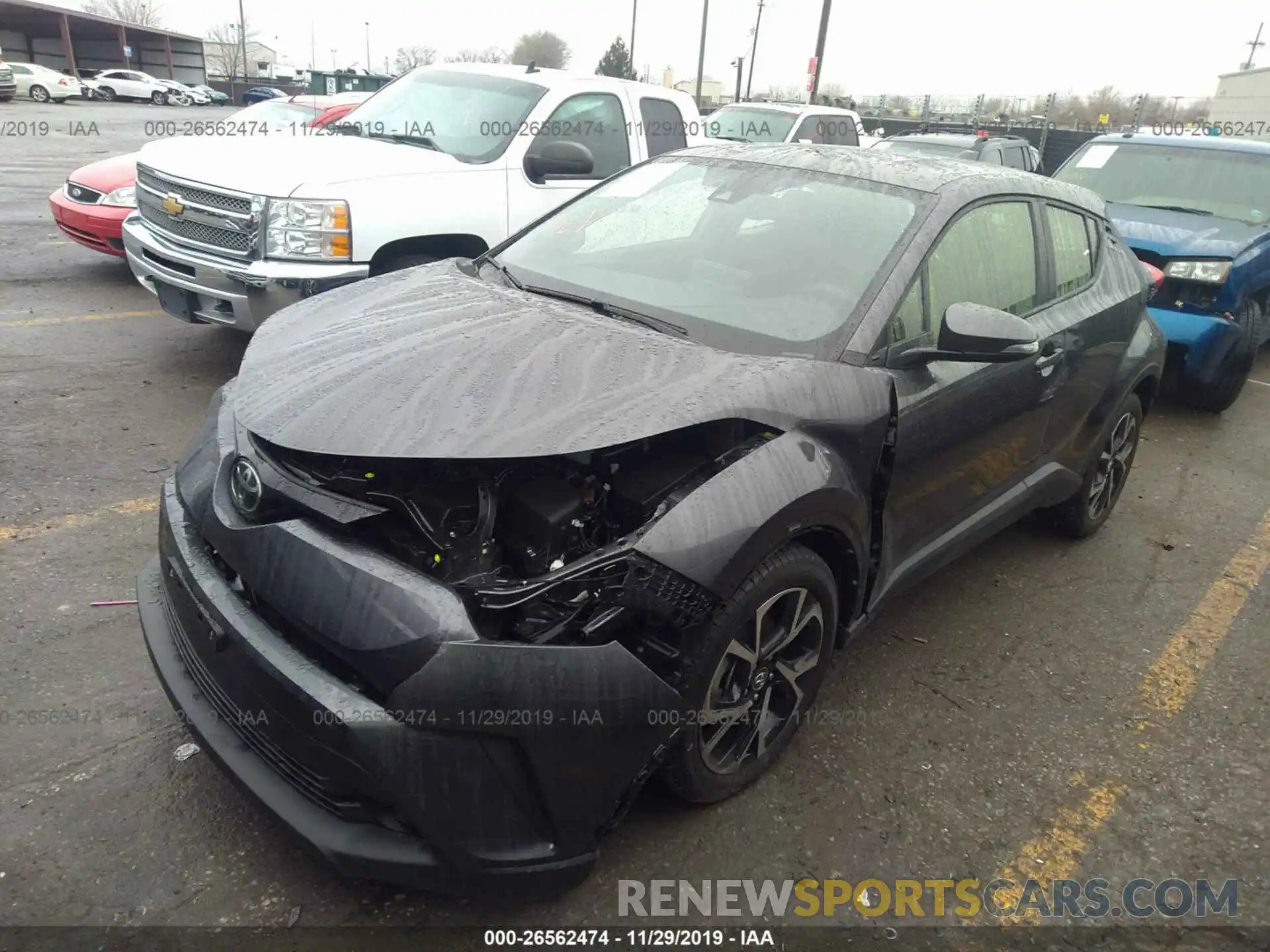 2 Photograph of a damaged car JTNKHMBX0K1056886 TOYOTA C-HR 2019