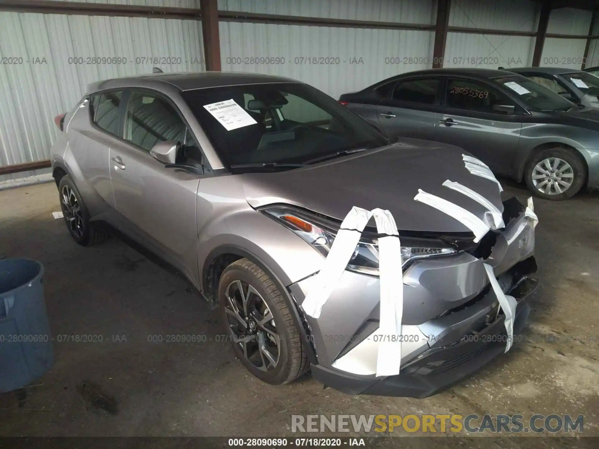 1 Photograph of a damaged car JTNKHMBX0K1058363 TOYOTA C-HR 2019