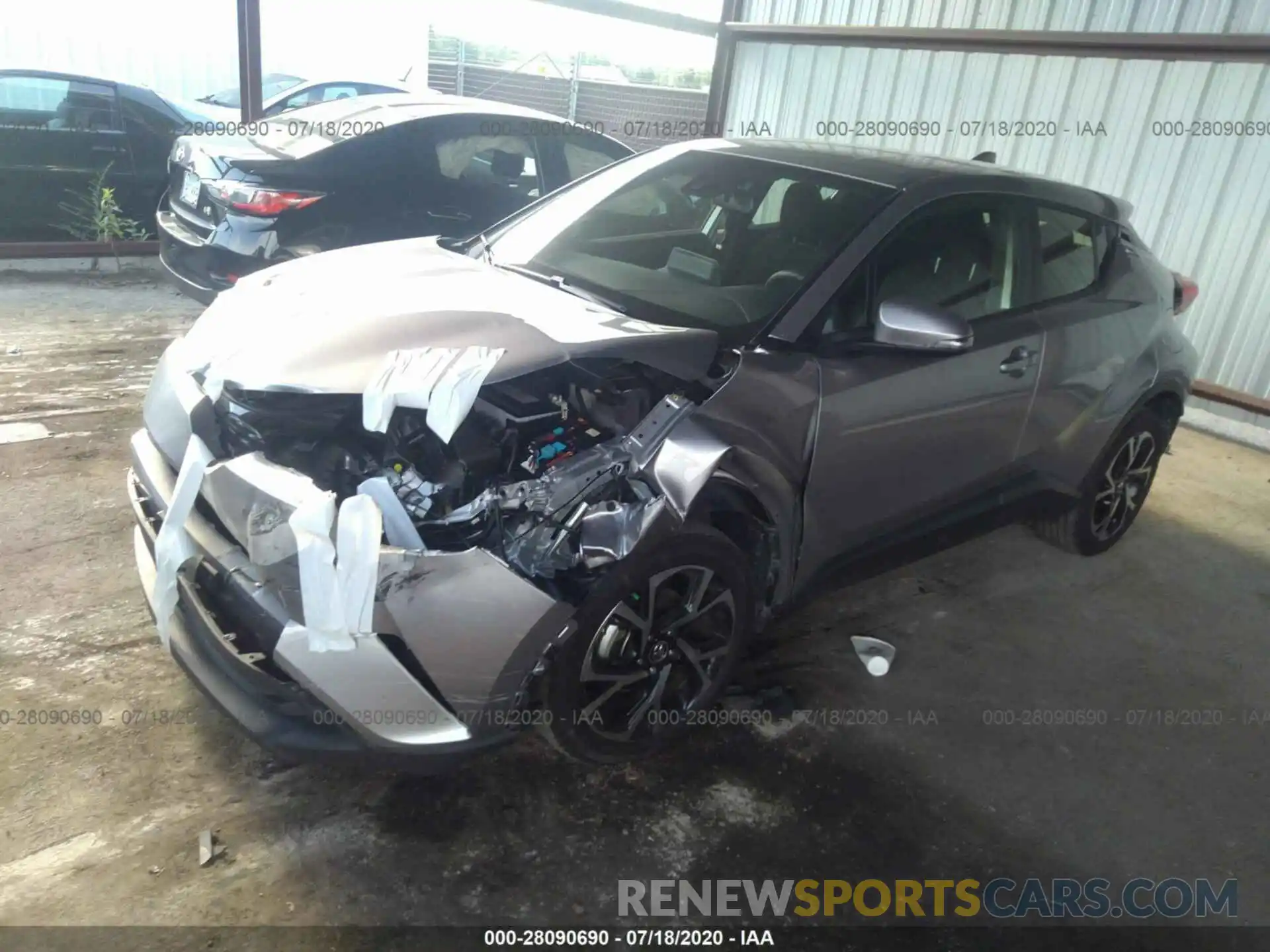 2 Photograph of a damaged car JTNKHMBX0K1058363 TOYOTA C-HR 2019