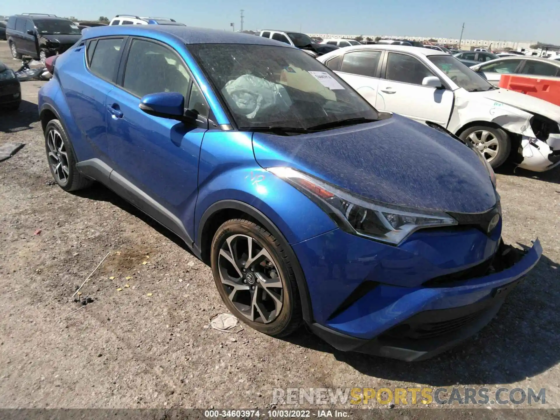 1 Photograph of a damaged car JTNKHMBX0K1059254 TOYOTA C-HR 2019