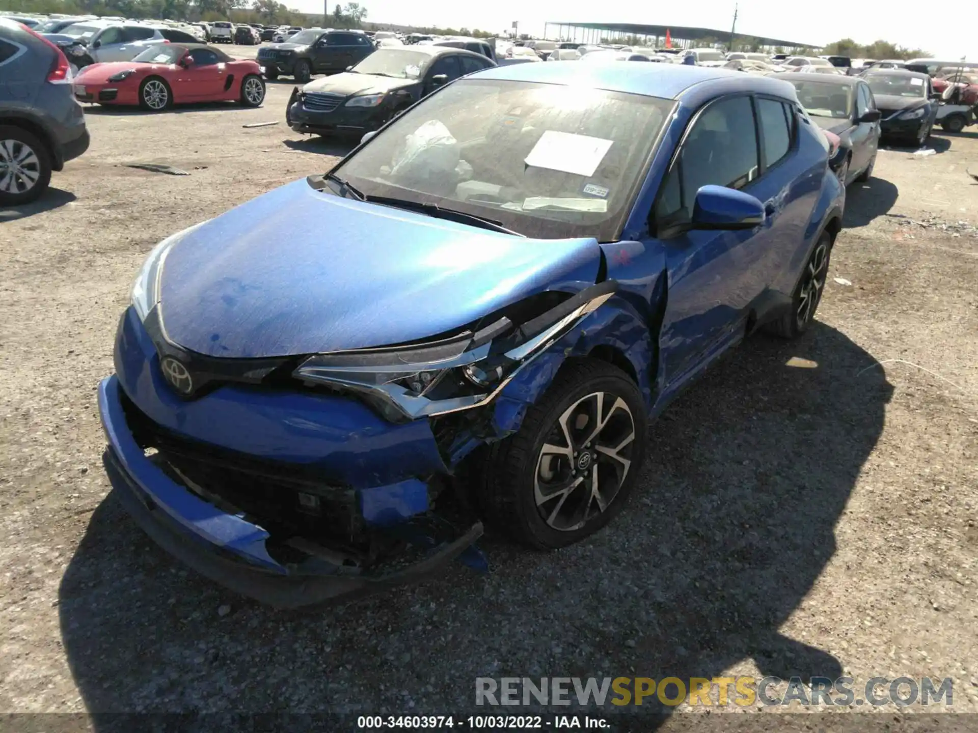 2 Photograph of a damaged car JTNKHMBX0K1059254 TOYOTA C-HR 2019