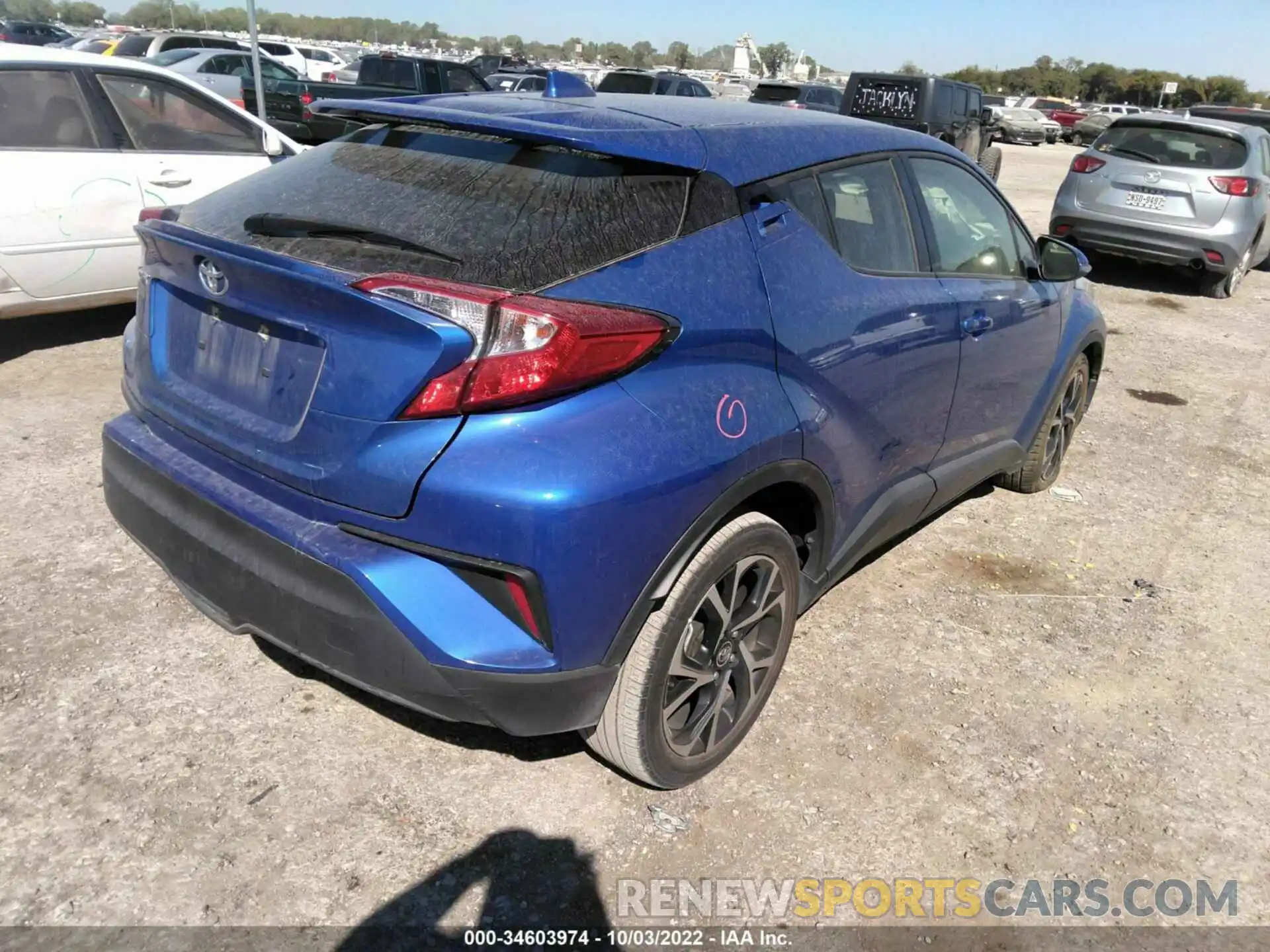 4 Photograph of a damaged car JTNKHMBX0K1059254 TOYOTA C-HR 2019