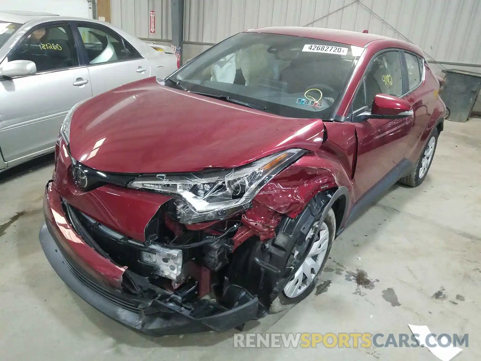 2 Photograph of a damaged car JTNKHMBX0K1059867 TOYOTA C-HR 2019