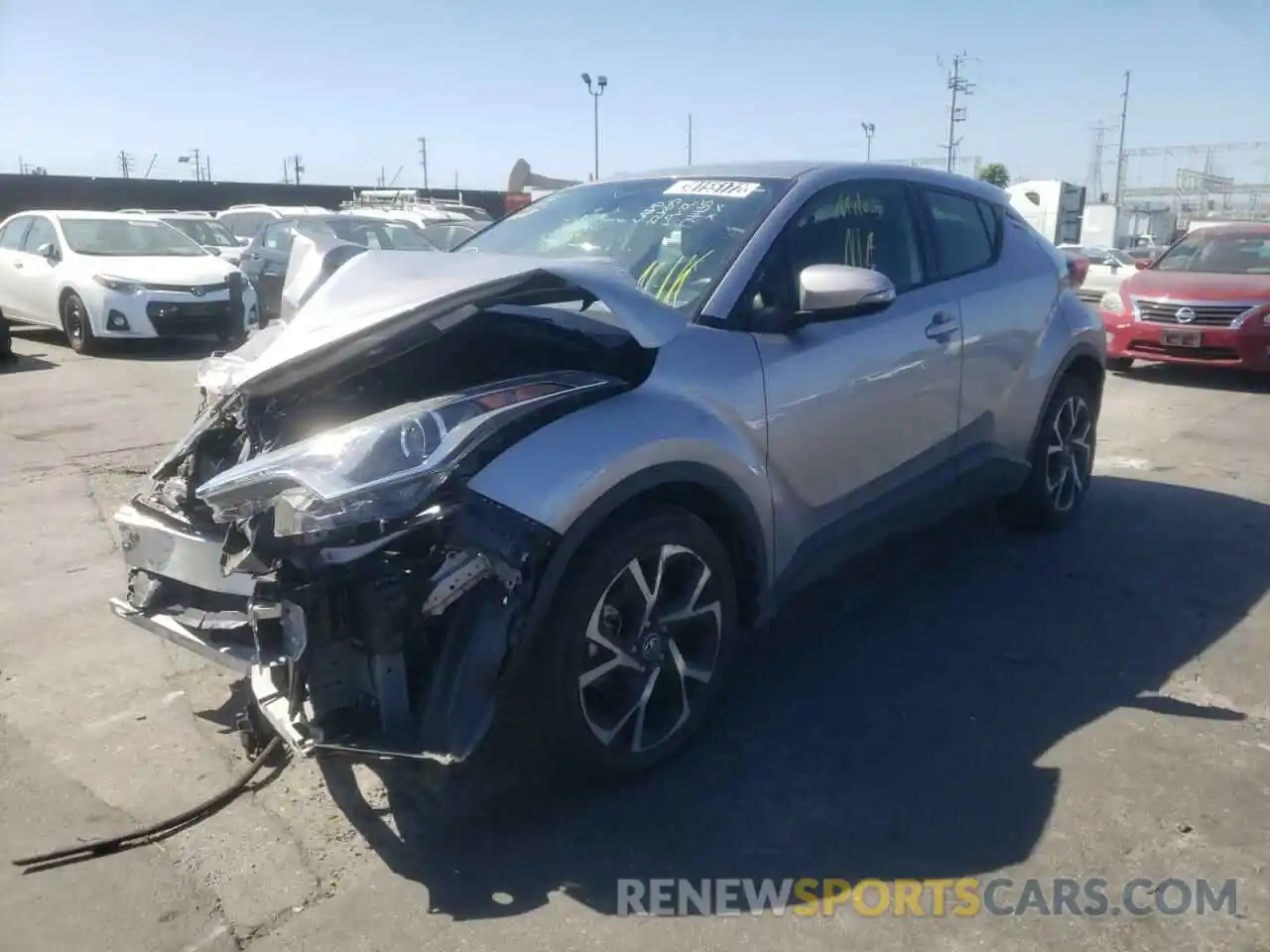 2 Photograph of a damaged car JTNKHMBX0K1062106 TOYOTA C-HR 2019