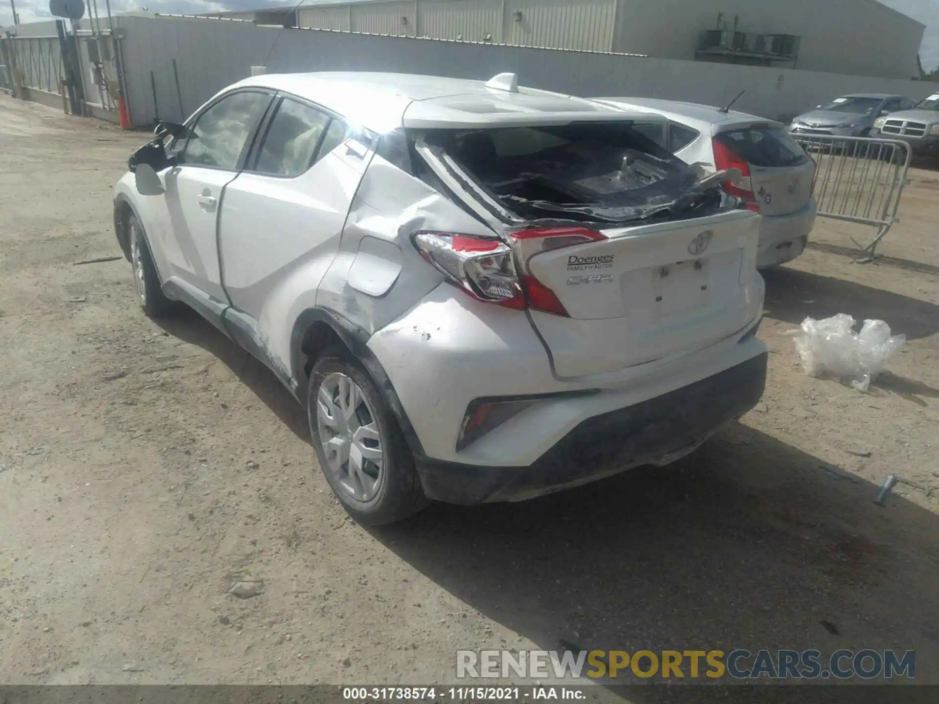 3 Photograph of a damaged car JTNKHMBX1K1012380 TOYOTA C-HR 2019