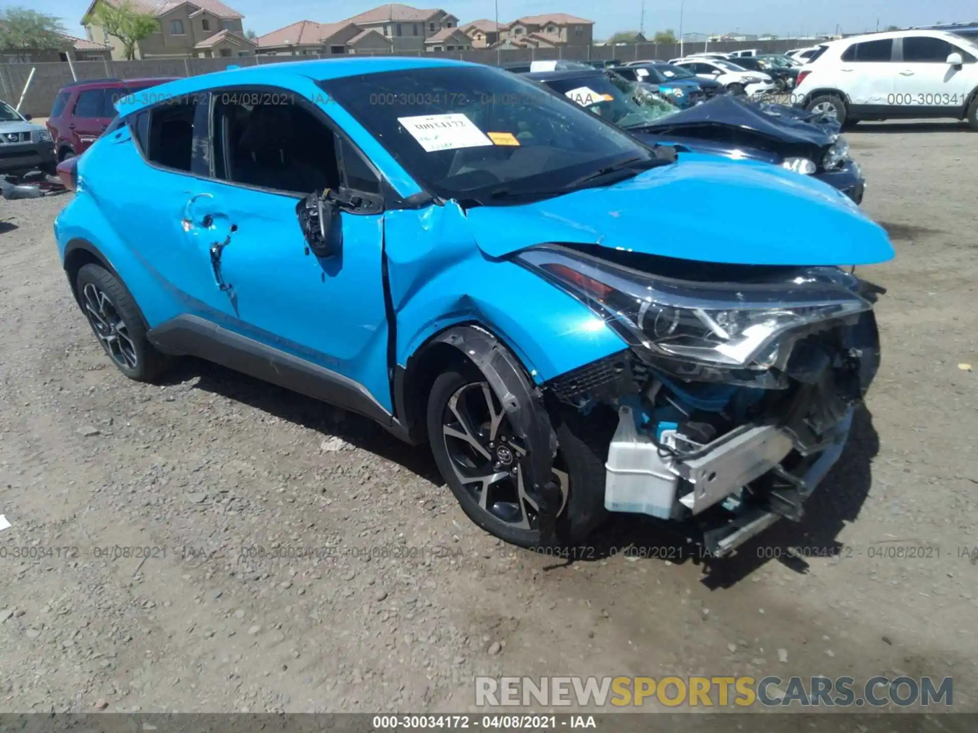 1 Photograph of a damaged car JTNKHMBX1K1013626 TOYOTA C-HR 2019