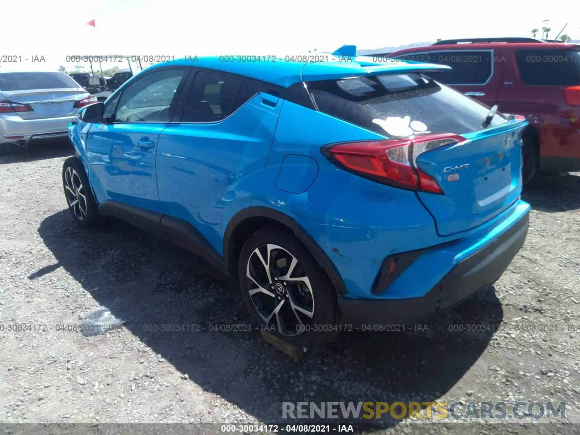 3 Photograph of a damaged car JTNKHMBX1K1013626 TOYOTA C-HR 2019