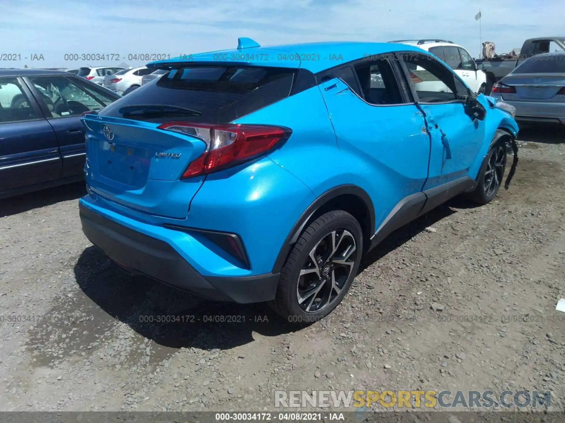 4 Photograph of a damaged car JTNKHMBX1K1013626 TOYOTA C-HR 2019