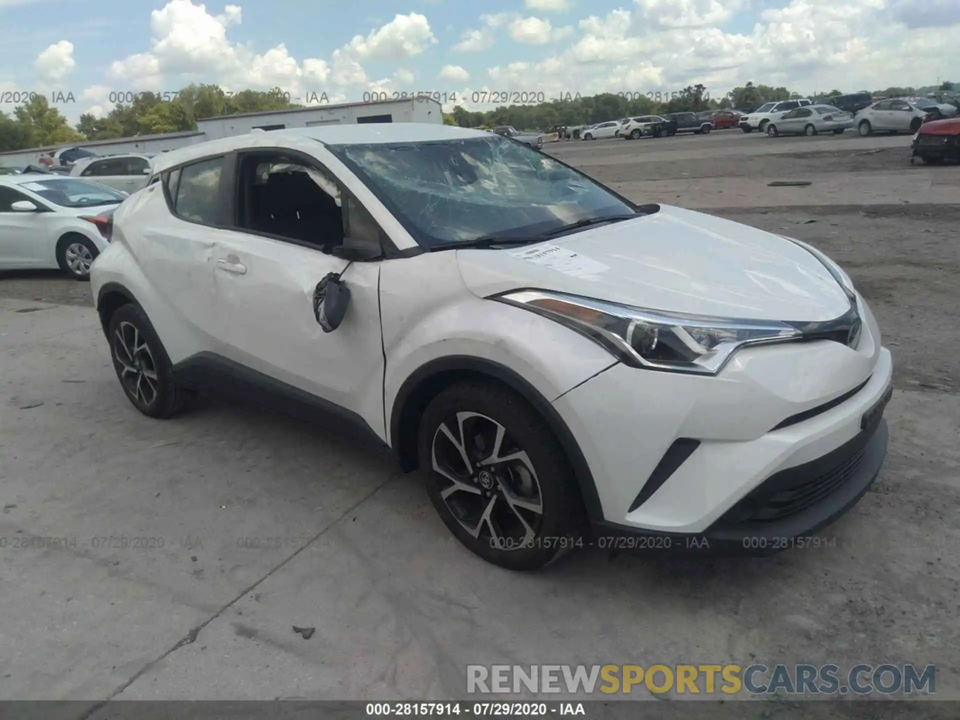 1 Photograph of a damaged car JTNKHMBX1K1013741 TOYOTA C-HR 2019