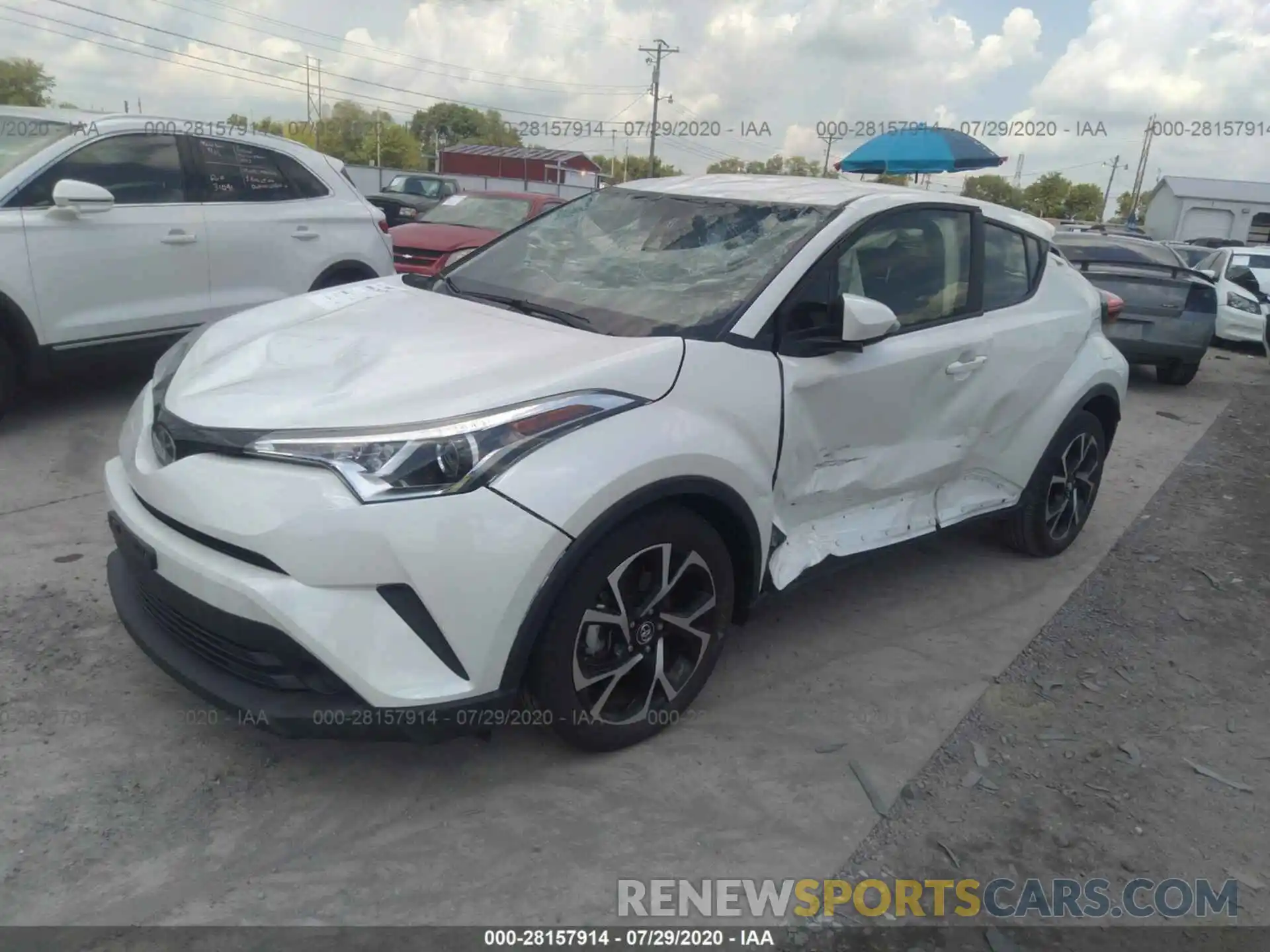 2 Фотография поврежденного автомобиля JTNKHMBX1K1013741 TOYOTA C-HR 2019